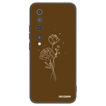 Hülle für Xiaomi Mi 10 - Brown flowers
