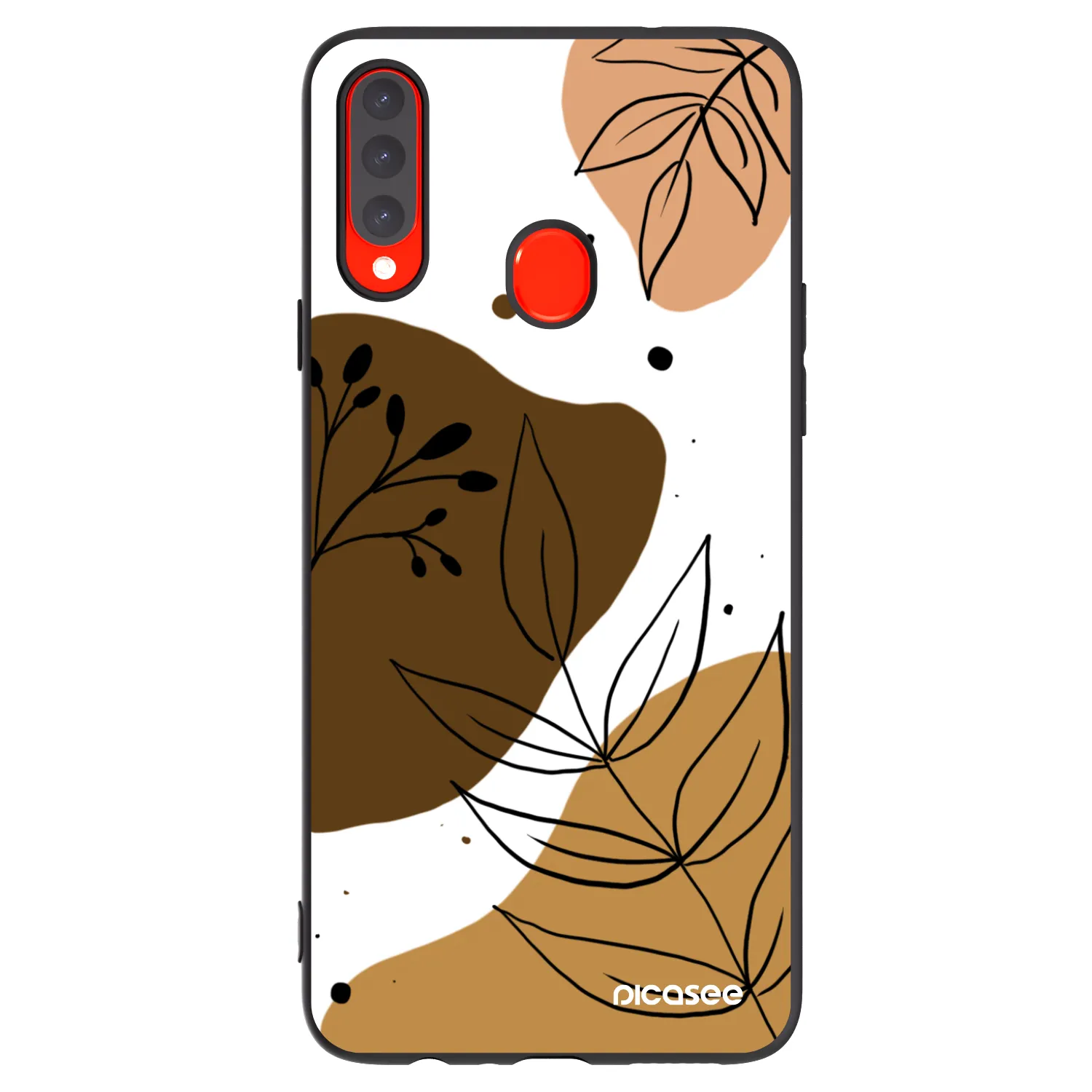 Picasee Samsung Galaxy A20s Hülle - Schwarzes Silikon - Boho style