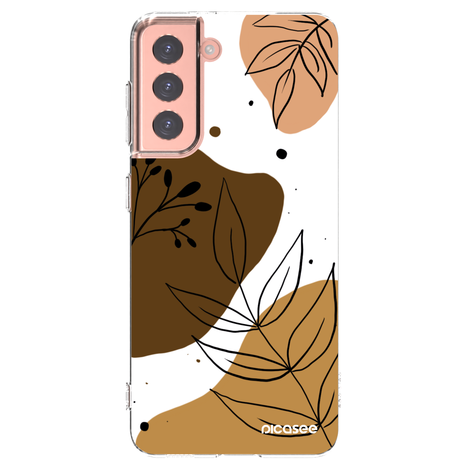 Picasee Samsung Galaxy S21 5G G991B Hülle - Transparentes Silikon - Boho style