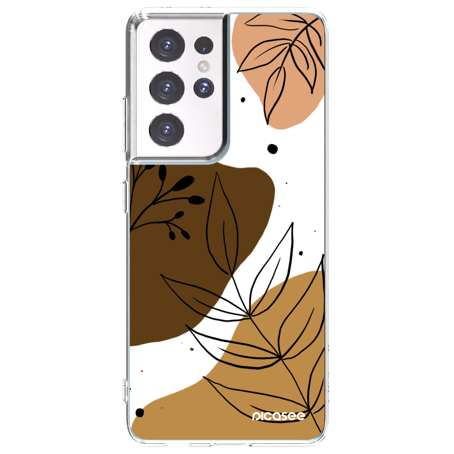 Picasee Samsung Galaxy S21 Ultra 5G G998B Hülle - Transparentes Silikon - Boho style
