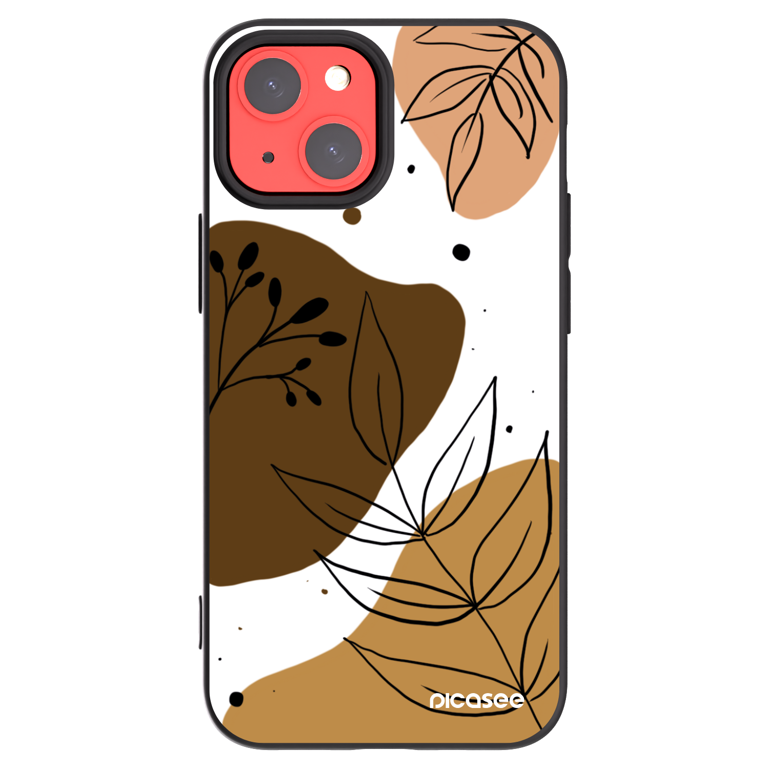 Picasee Apple iPhone 13 mini Hülle - Schwarzes Silikon - Boho style