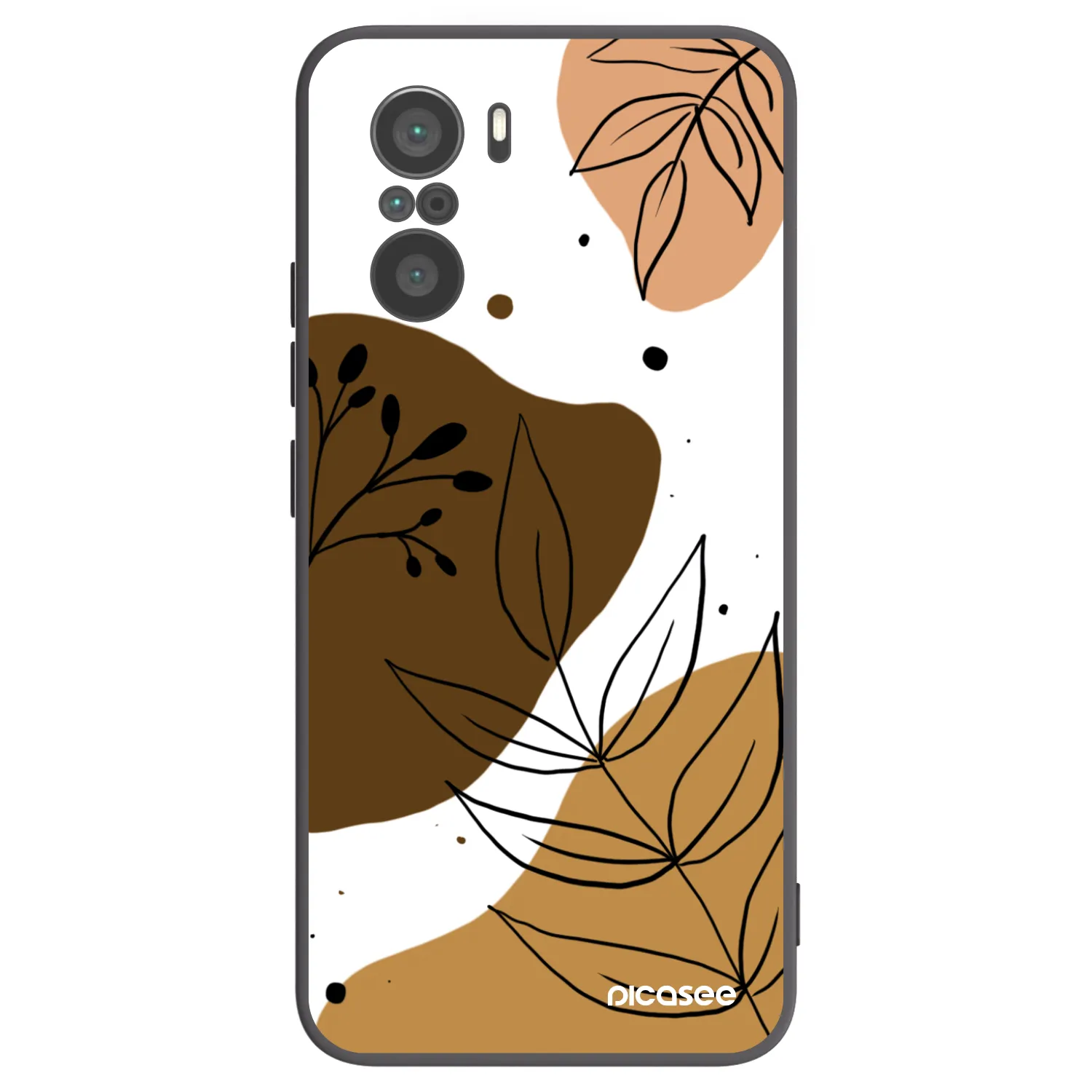 Picasee Xiaomi Poco F3 Hülle - Schwarzes Silikon - Boho style