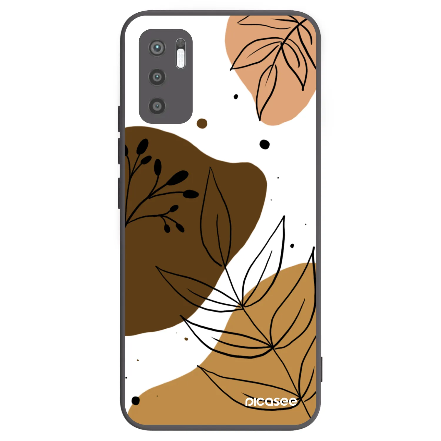Picasee Xiaomi Redmi Note 10 5G Hülle - Schwarzes Silikon - Boho style