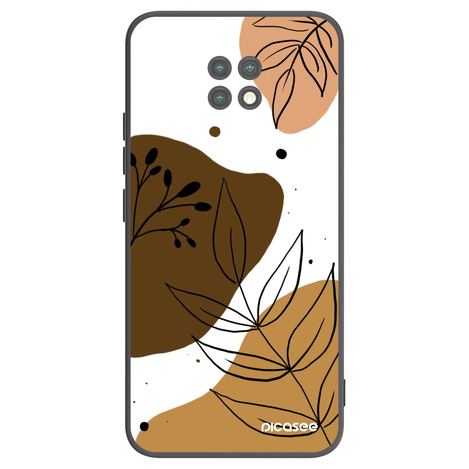 Picasee Xiaomi Redmi Note 9T Hülle - Schwarzes Silikon - Boho style