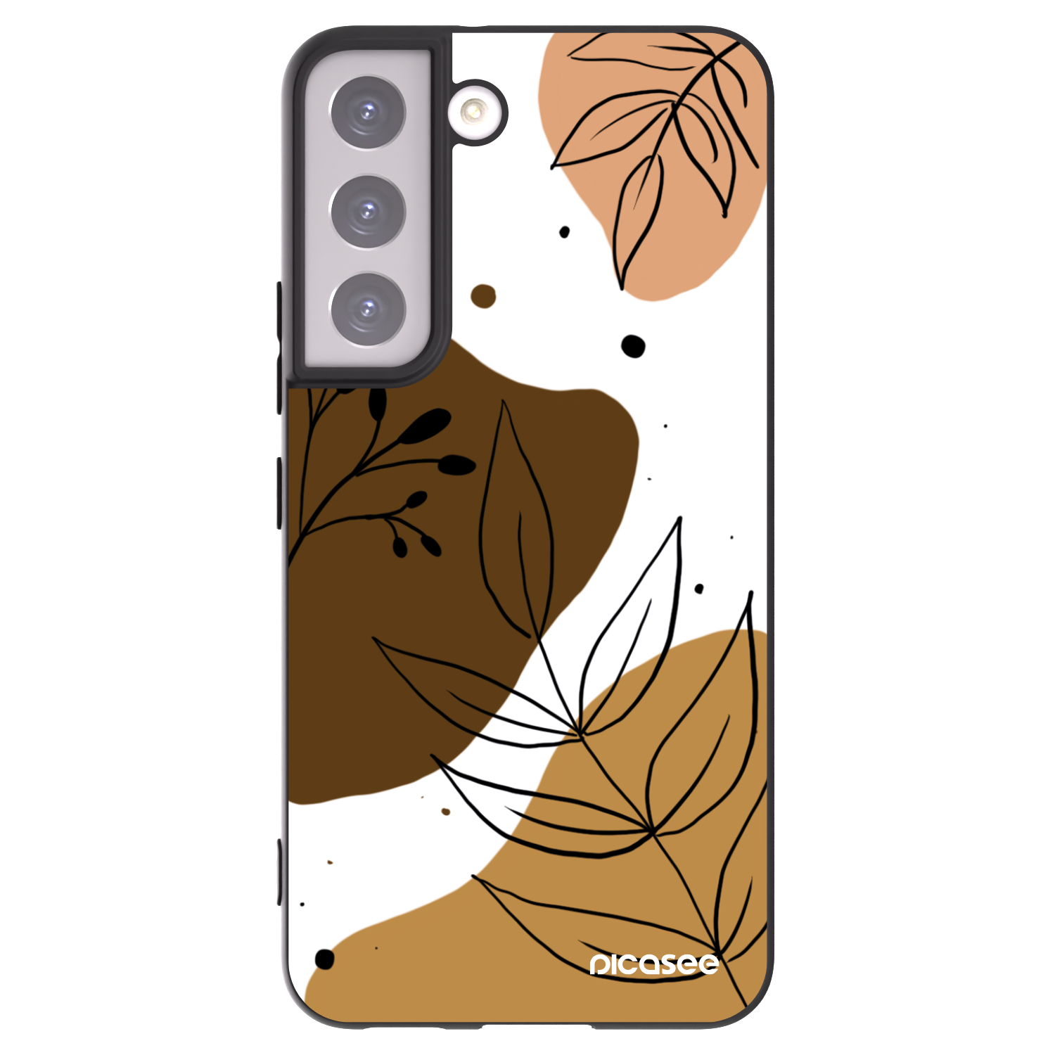 Picasee Samsung Galaxy S22 5G Hülle - Schwarzes Silikon - Boho style