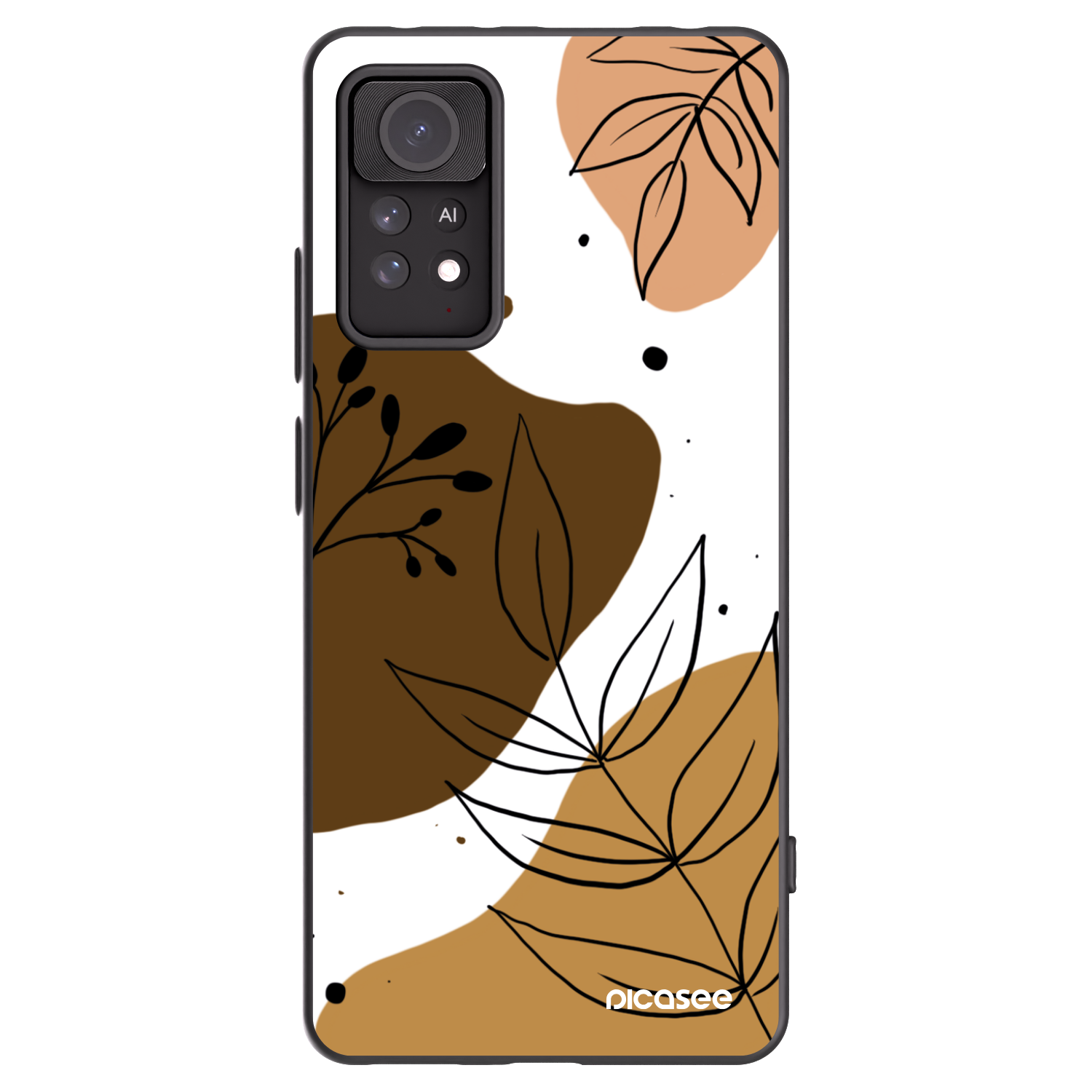 Picasee Xiaomi Redmi Note 11 Pro 5G Hülle - Schwarzes Silikon - Boho style