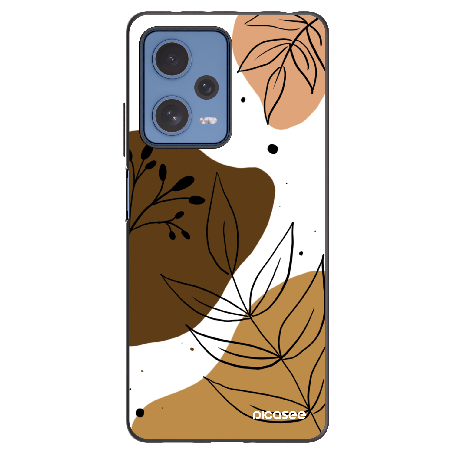 Picasee Xiaomi Redmi Note 12 Pro 5G Hülle - Schwarzes Silikon - Boho style