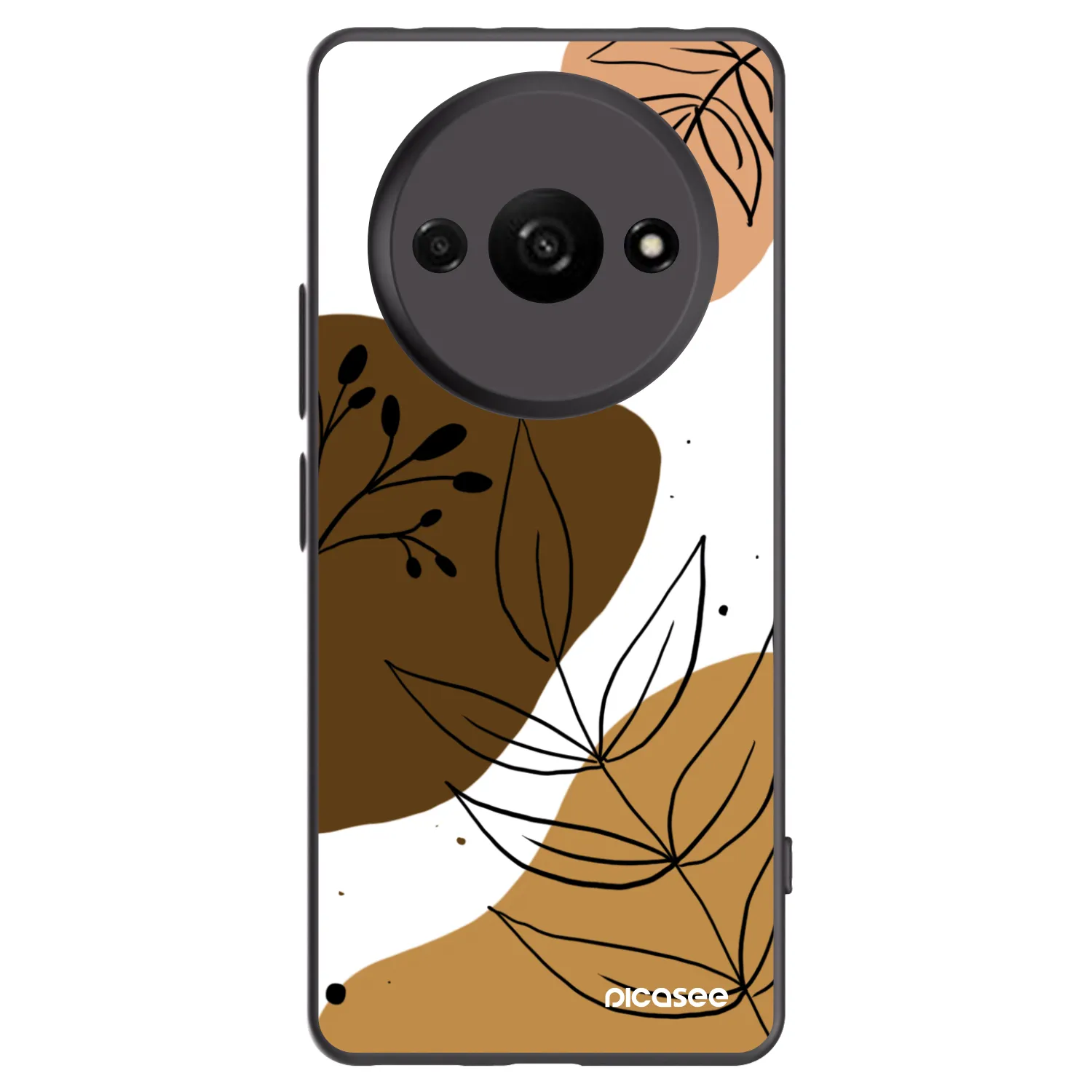 Picasee Xiaomi Redmi A3 Hülle - Schwarzes Silikon - Boho style