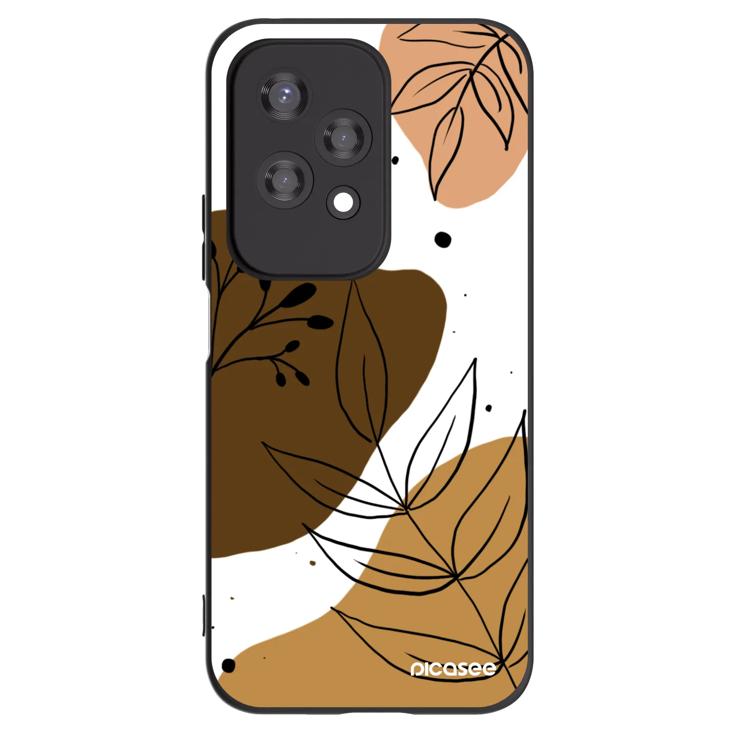 Picasee Honor 200 Lite Hülle - Schwarzes Silikon - Boho style