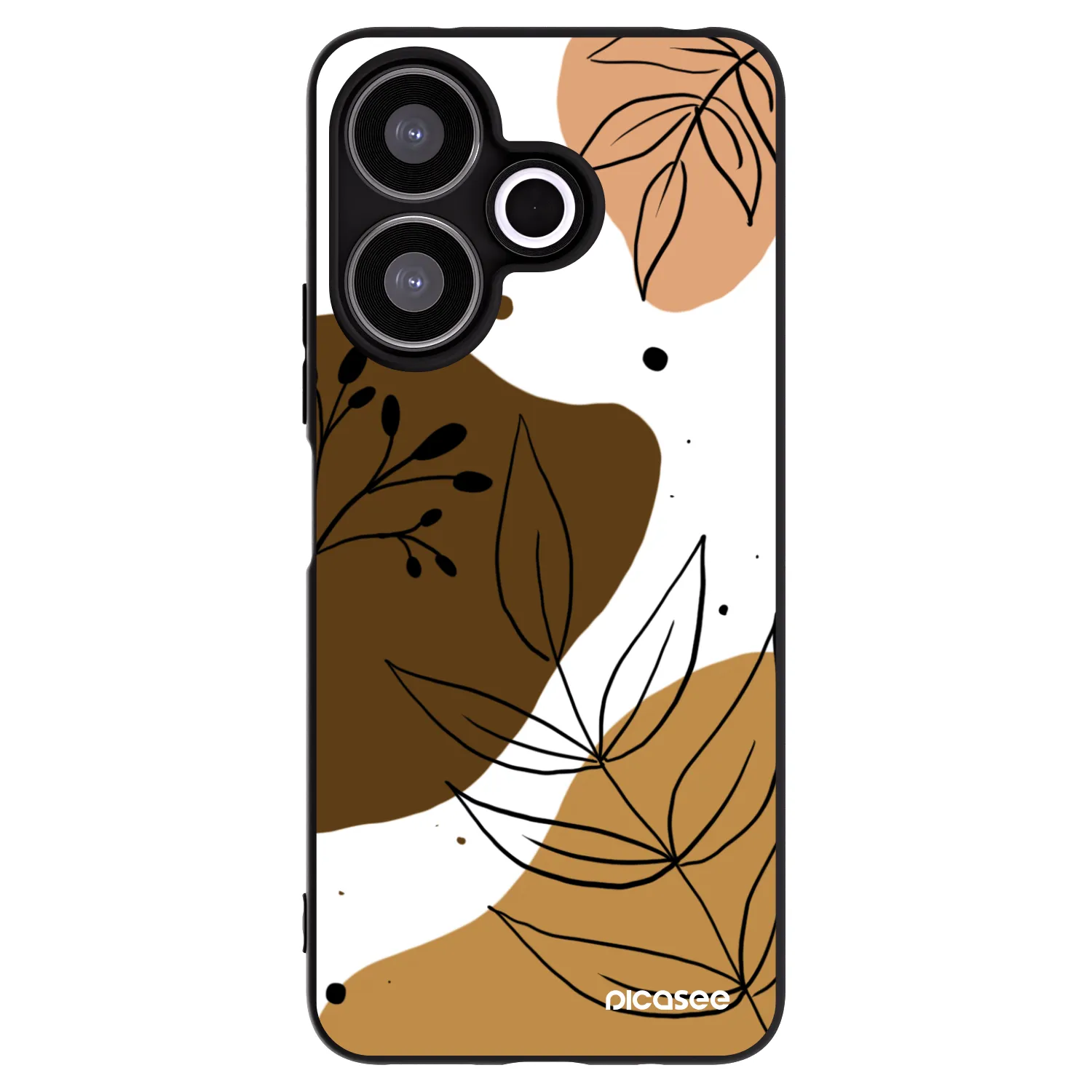 Picasee Xiaomi Redmi 13 4G Hülle - Schwarzes Silikon - Boho style