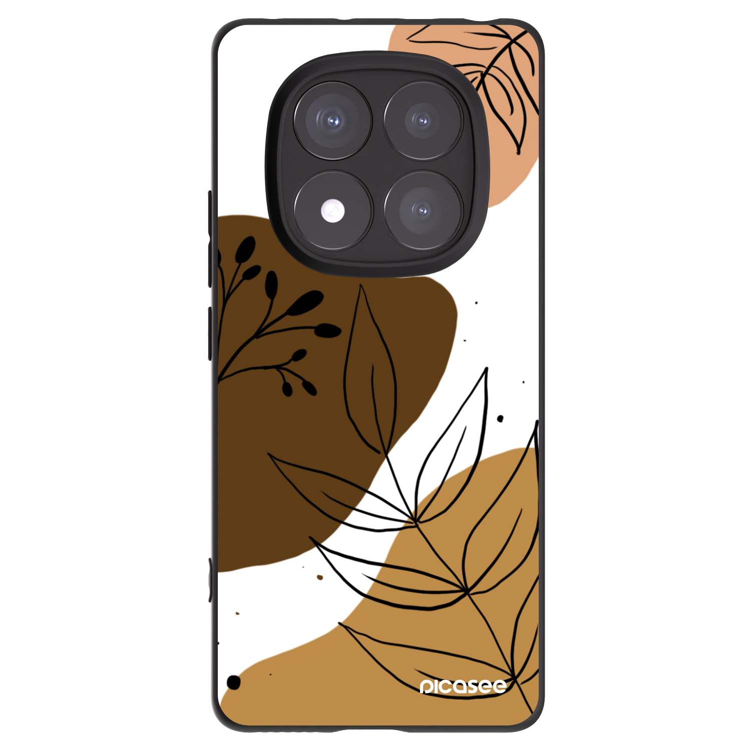 Picasee Xiaomi Redmi Note 14 Pro 5G Hülle - Schwarzes Silikon - Boho style