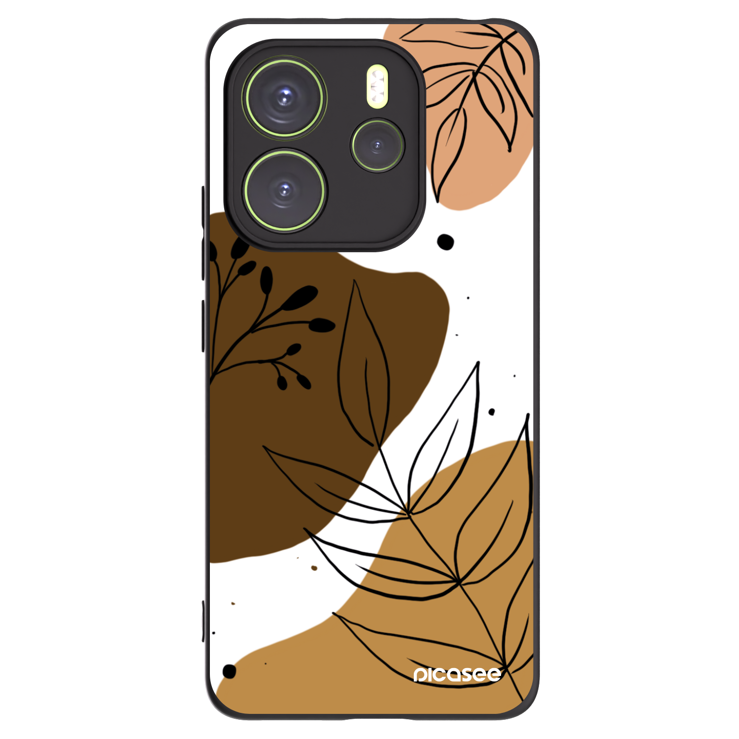 Picasee Xiaomi Redmi Note 14 4G Hülle - Schwarzes Silikon - Boho style