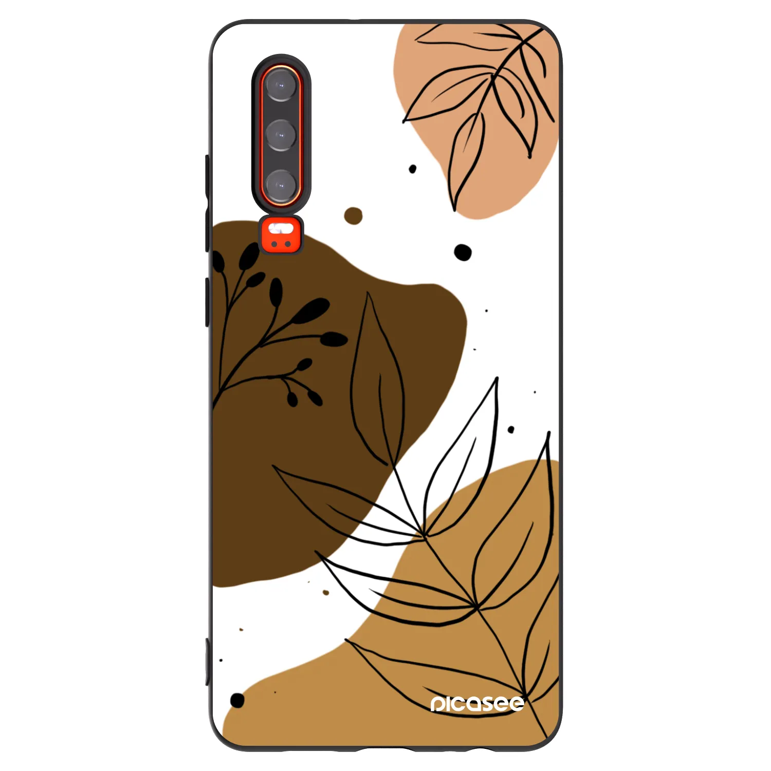 Picasee Huawei P30 Hülle - Schwarzes Silikon - Boho style