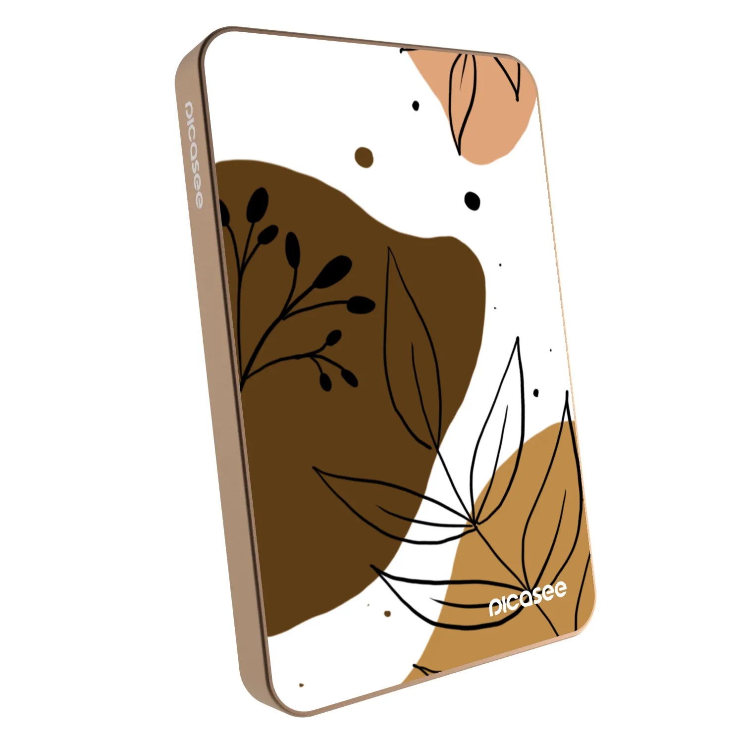 Picasee Powerbank mit MagSafe 5 000 mAh Golden - Boho style