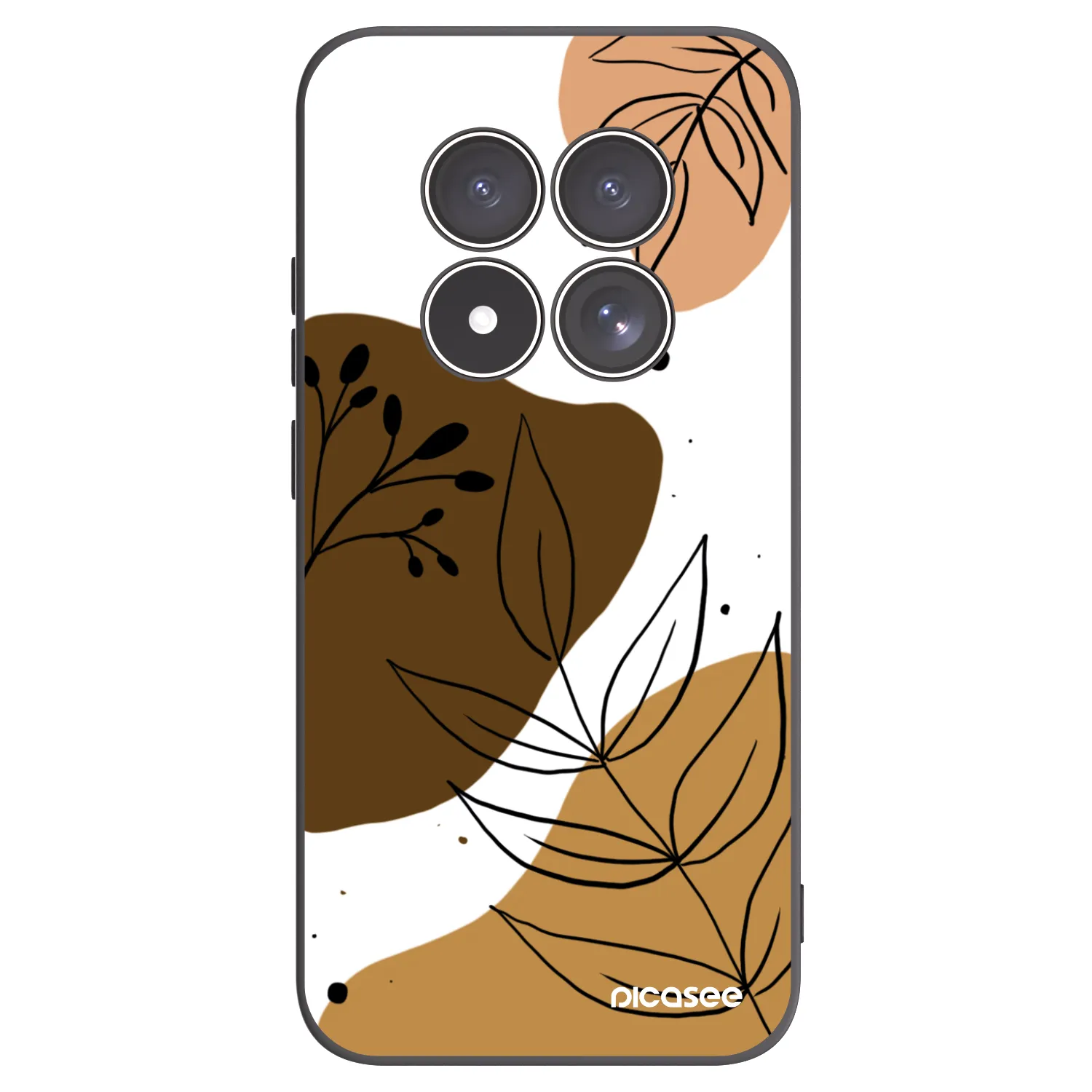 Picasee Xiaomi Redmi Note 15 Pro 5G Hülle - Schwarzes Silikon - Boho style