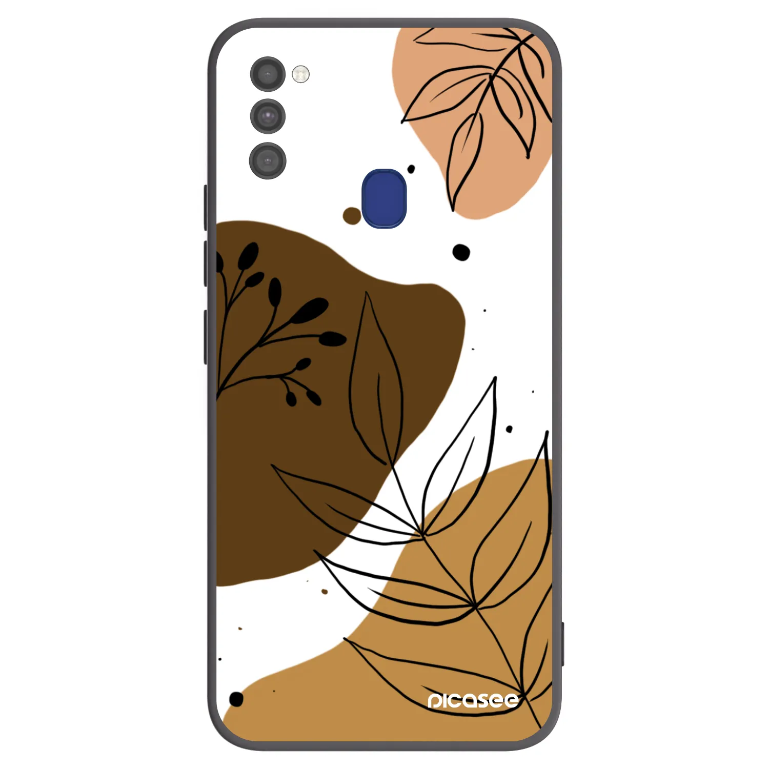 Picasee Samsung Galaxy M21 M215F Hülle - Schwarzes Silikon - Boho style