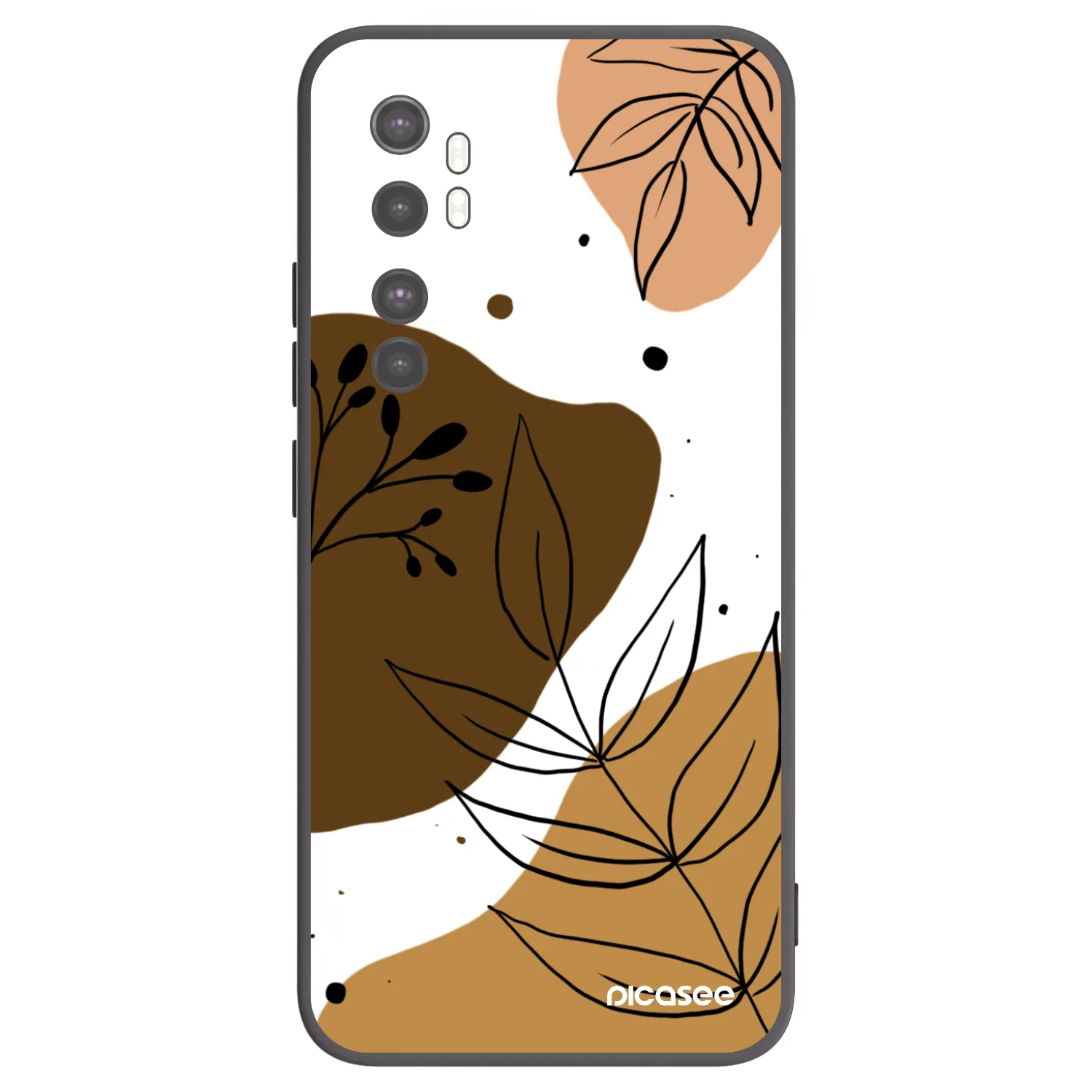 Picasee Xiaomi Mi Note 10 Lite Hülle - Schwarzes Silikon - Boho style
