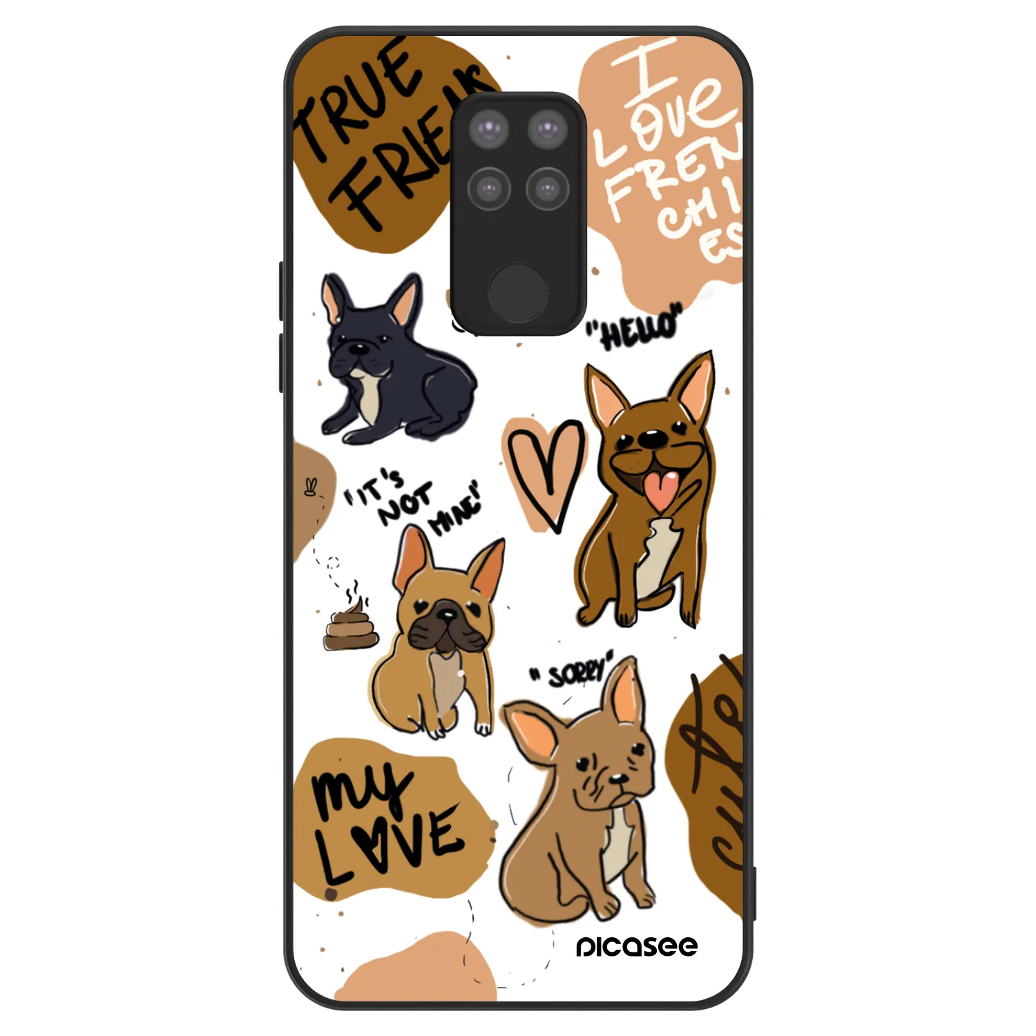 Picasee ULTIMATE CASE für Xiaomi Redmi Note 9 - Frenchies