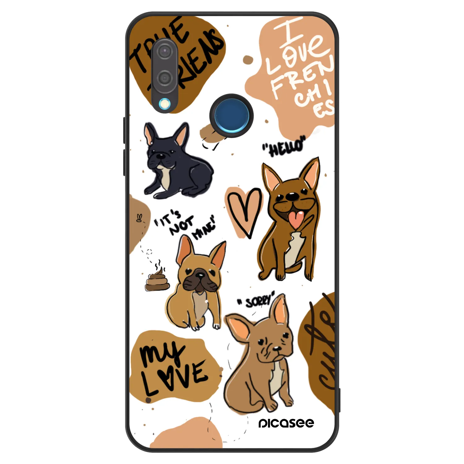 Picasee ULTIMATE CASE für Huawei P20 Lite - Frenchies