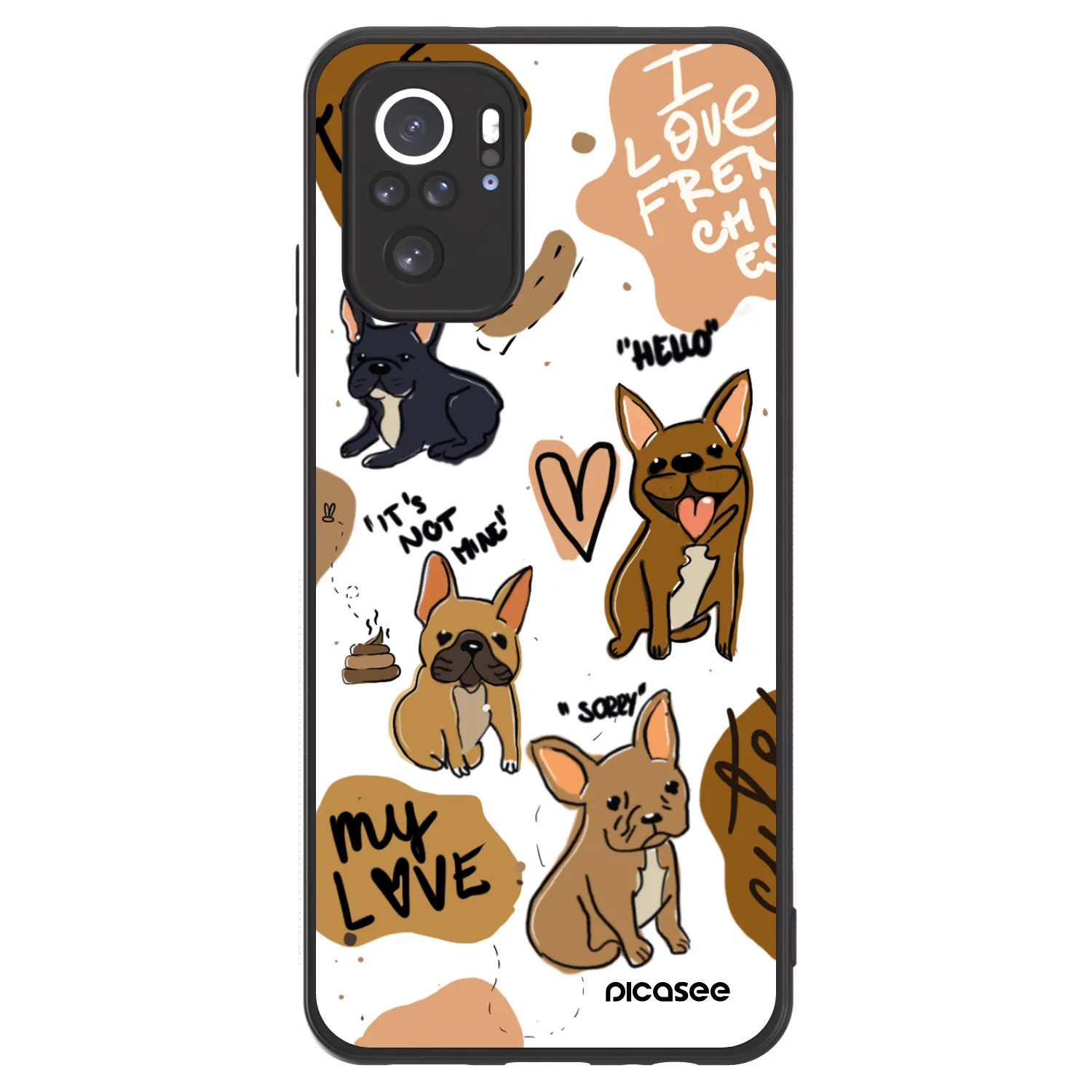 Picasee ULTIMATE CASE für Xiaomi Redmi Note 10 - Frenchies
