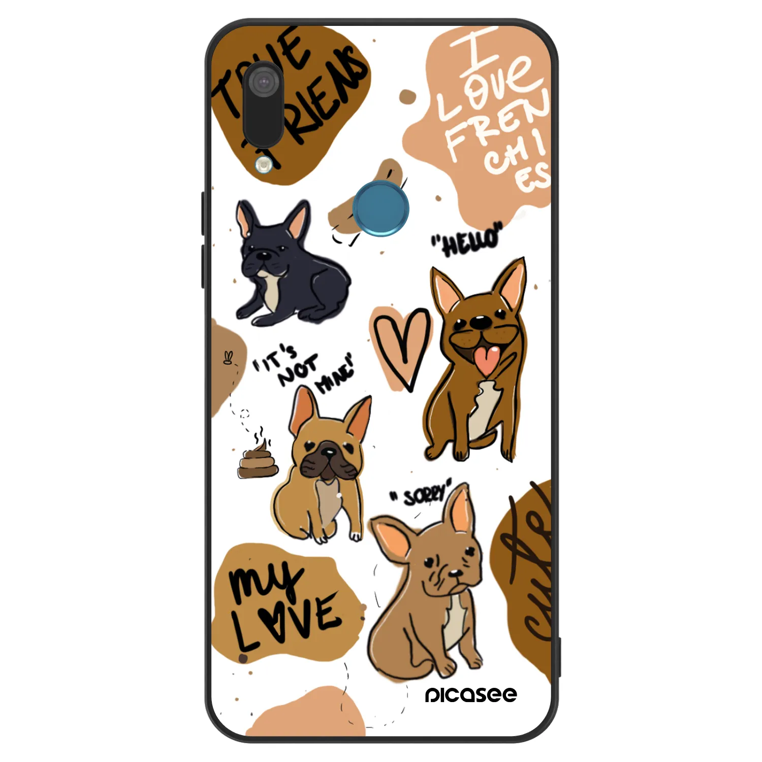 Picasee ULTIMATE CASE für Huawei Y7 2019 - Frenchies