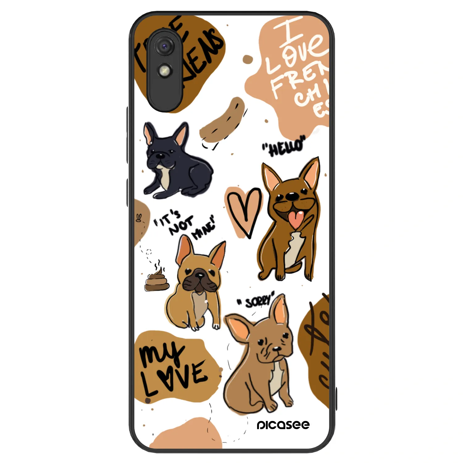 Picasee ULTIMATE CASE für Xiaomi Redmi 9A - Frenchies