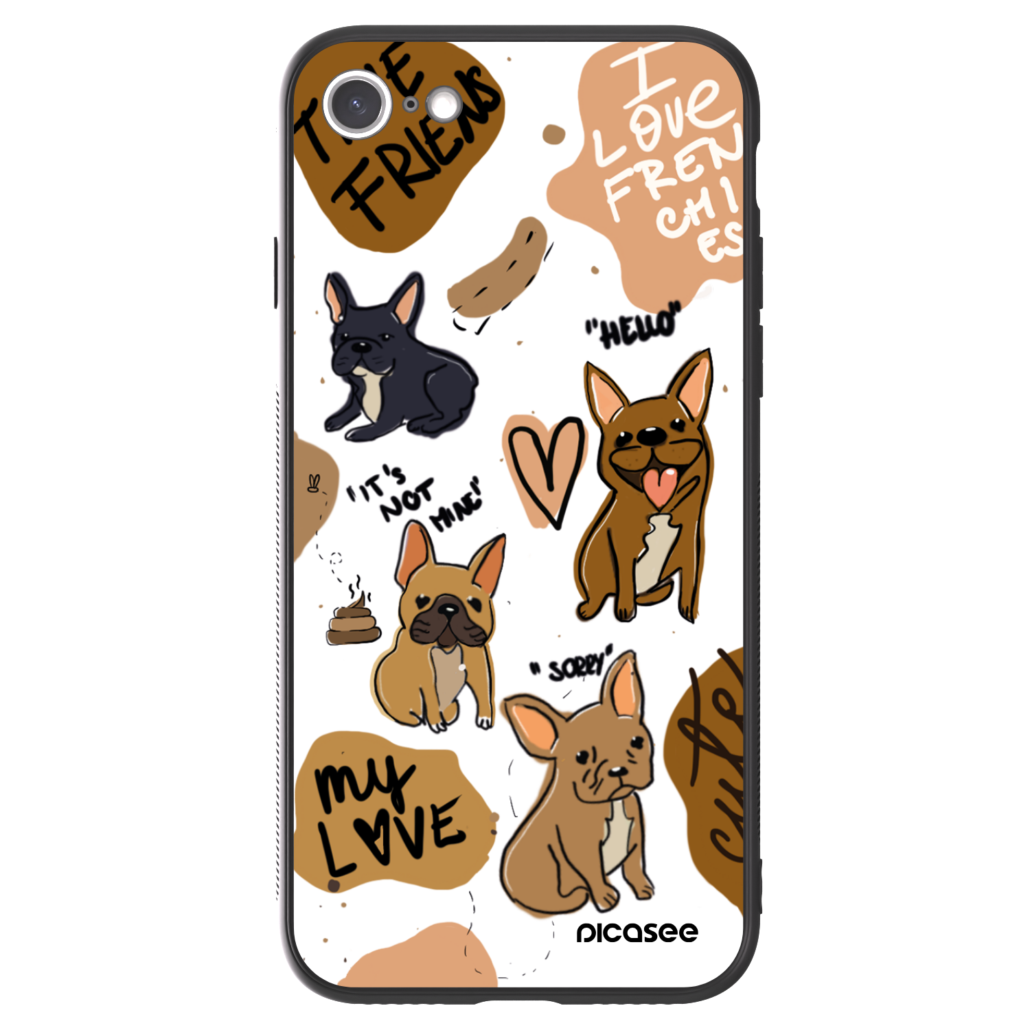 Picasee ULTIMATE CASE für Apple iPhone 8 - Frenchies