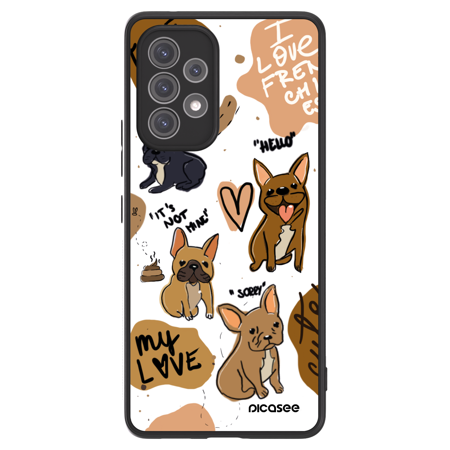 Picasee ULTIMATE CASE für Samsung Galaxy A52s 5G A528B - Frenchies