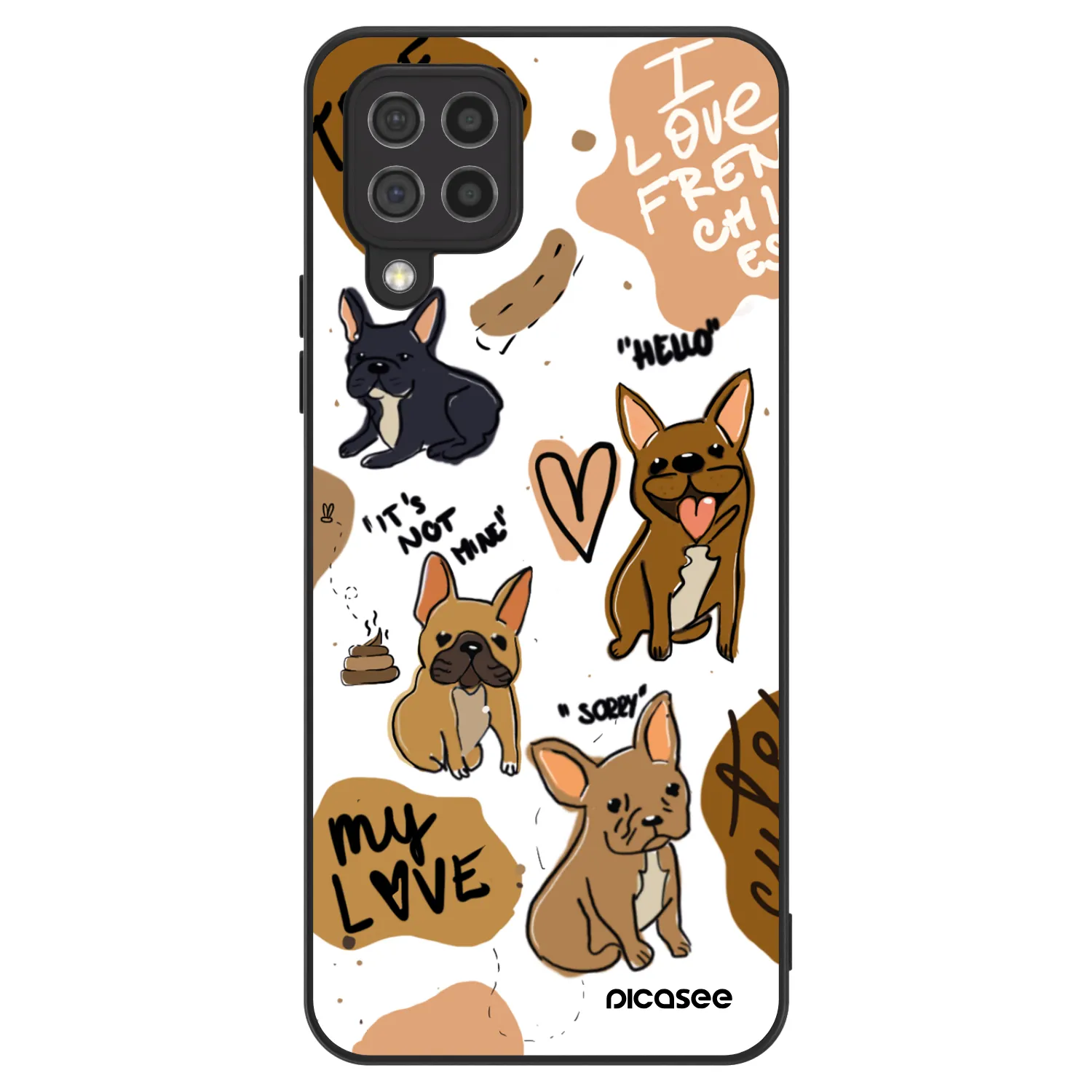 Picasee ULTIMATE CASE für Samsung Galaxy A22 A225F 4G - Frenchies