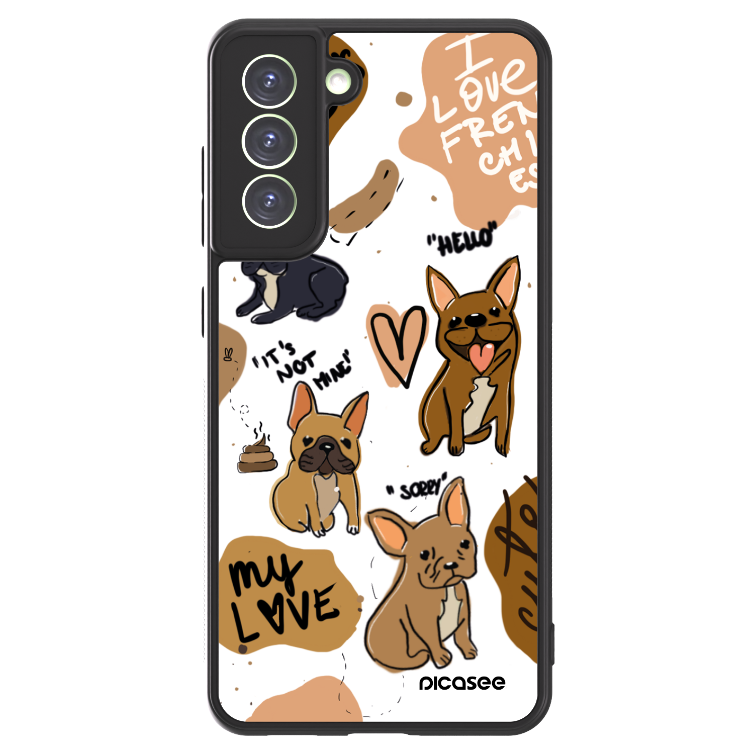 Picasee ULTIMATE CASE für Samsung Galaxy S21 FE 5G - Frenchies