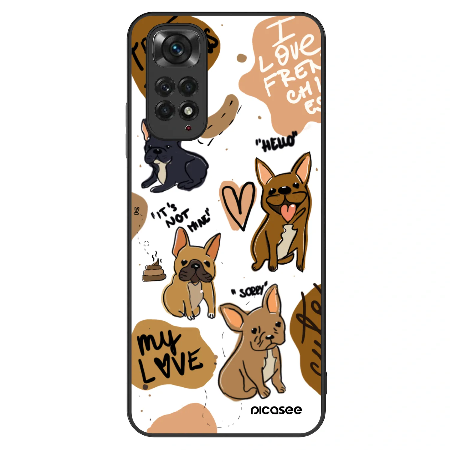 Picasee ULTIMATE CASE für Xiaomi Redmi Note 11S 4G - Frenchies