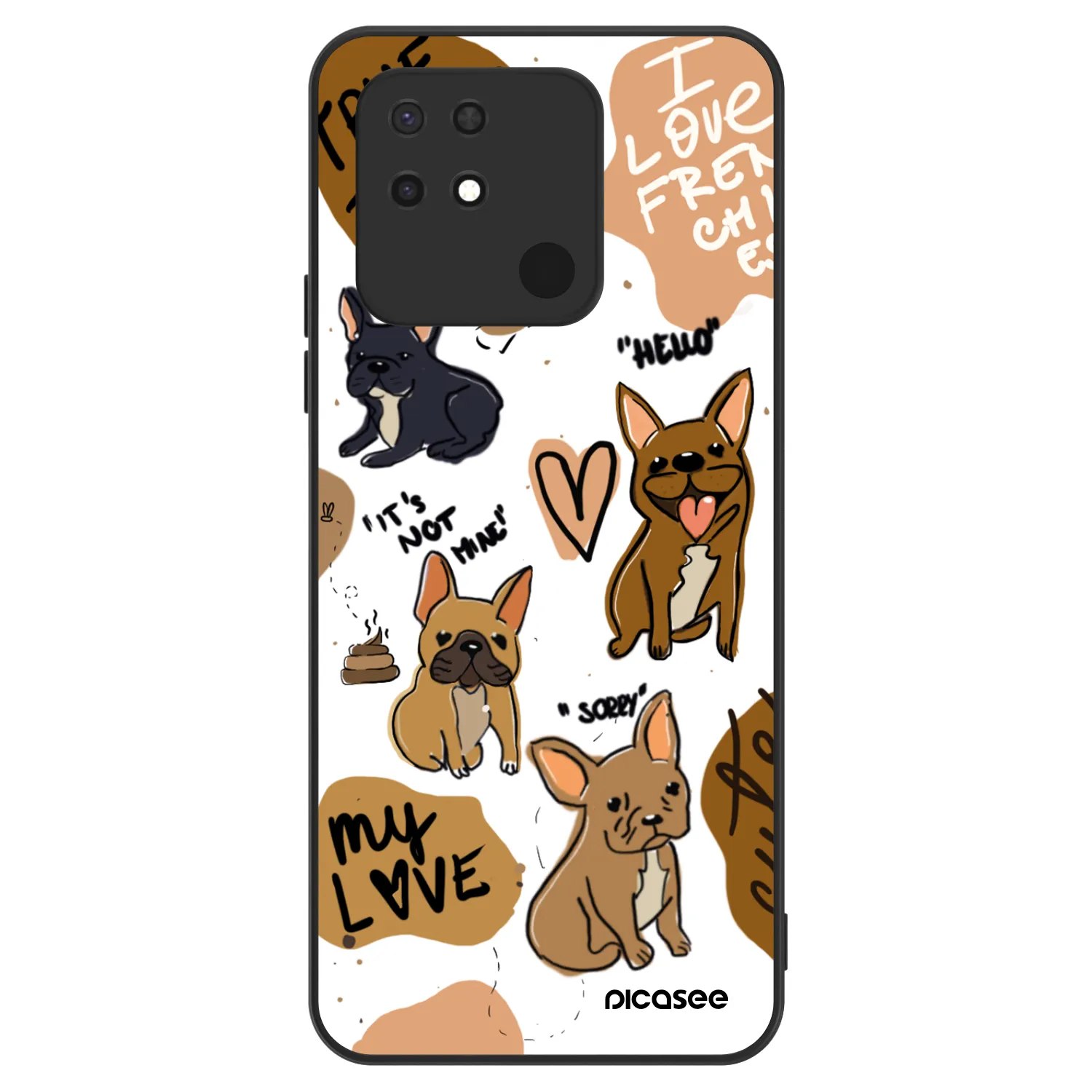 Picasee ULTIMATE CASE für Xiaomi Redmi 10C - Frenchies