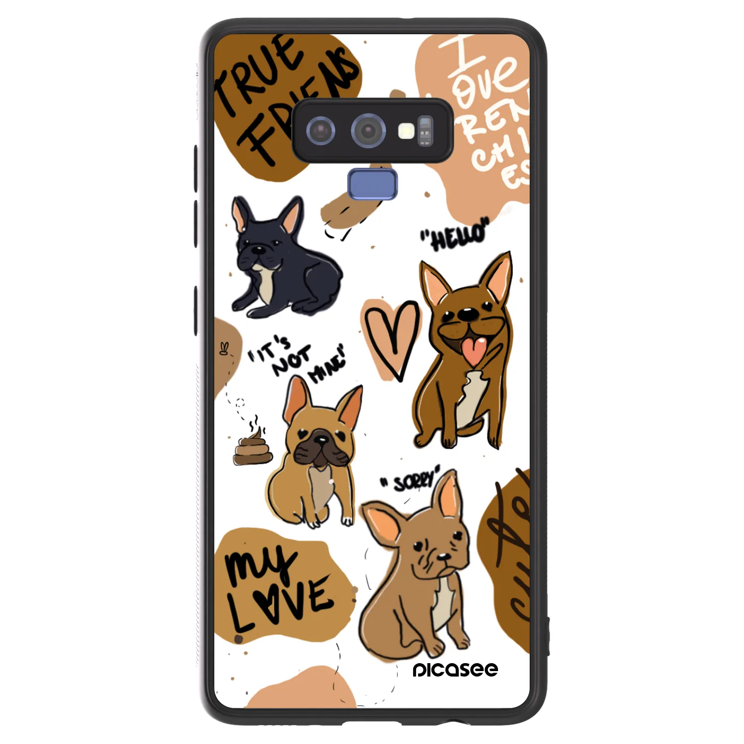 Picasee ULTIMATE CASE für Samsung Galaxy Note 9 N960F - Frenchies