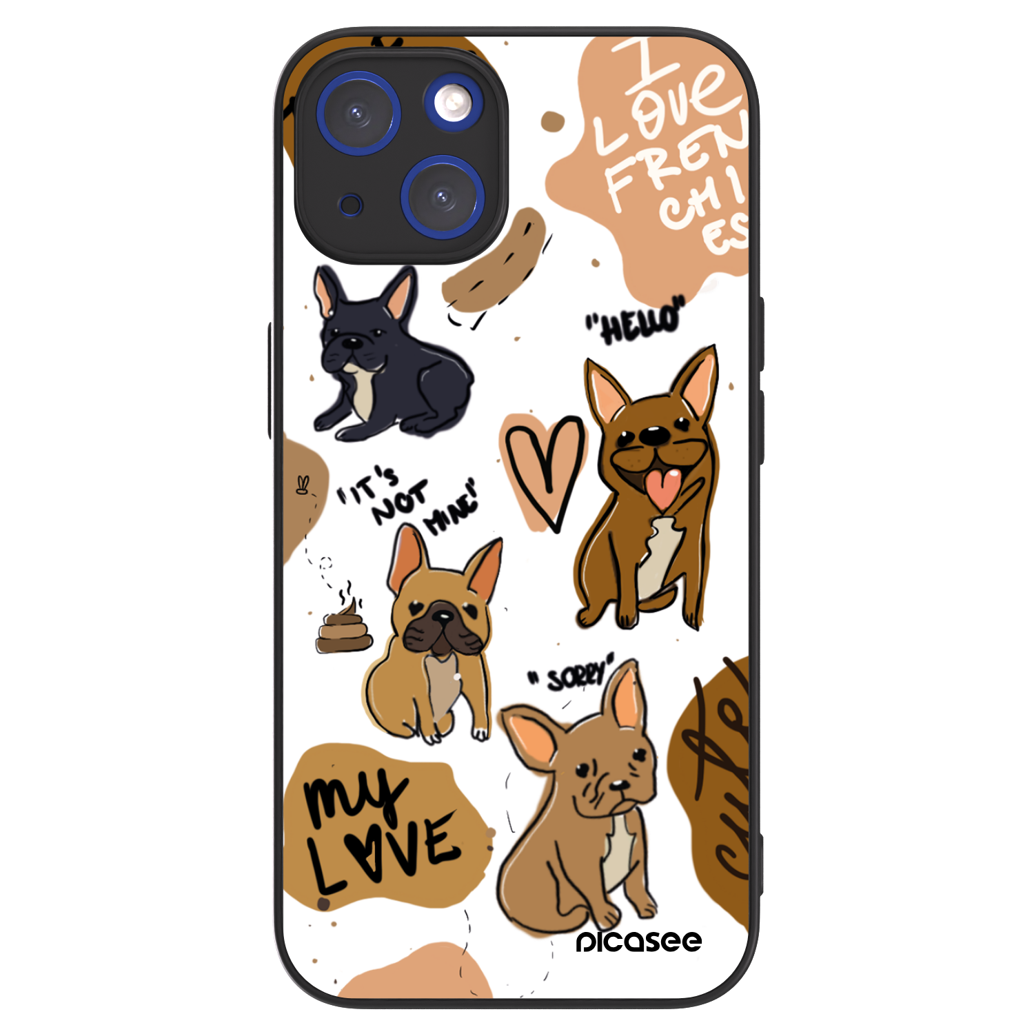 Picasee ULTIMATE CASE MagSafe für Apple iPhone 14 - Frenchies