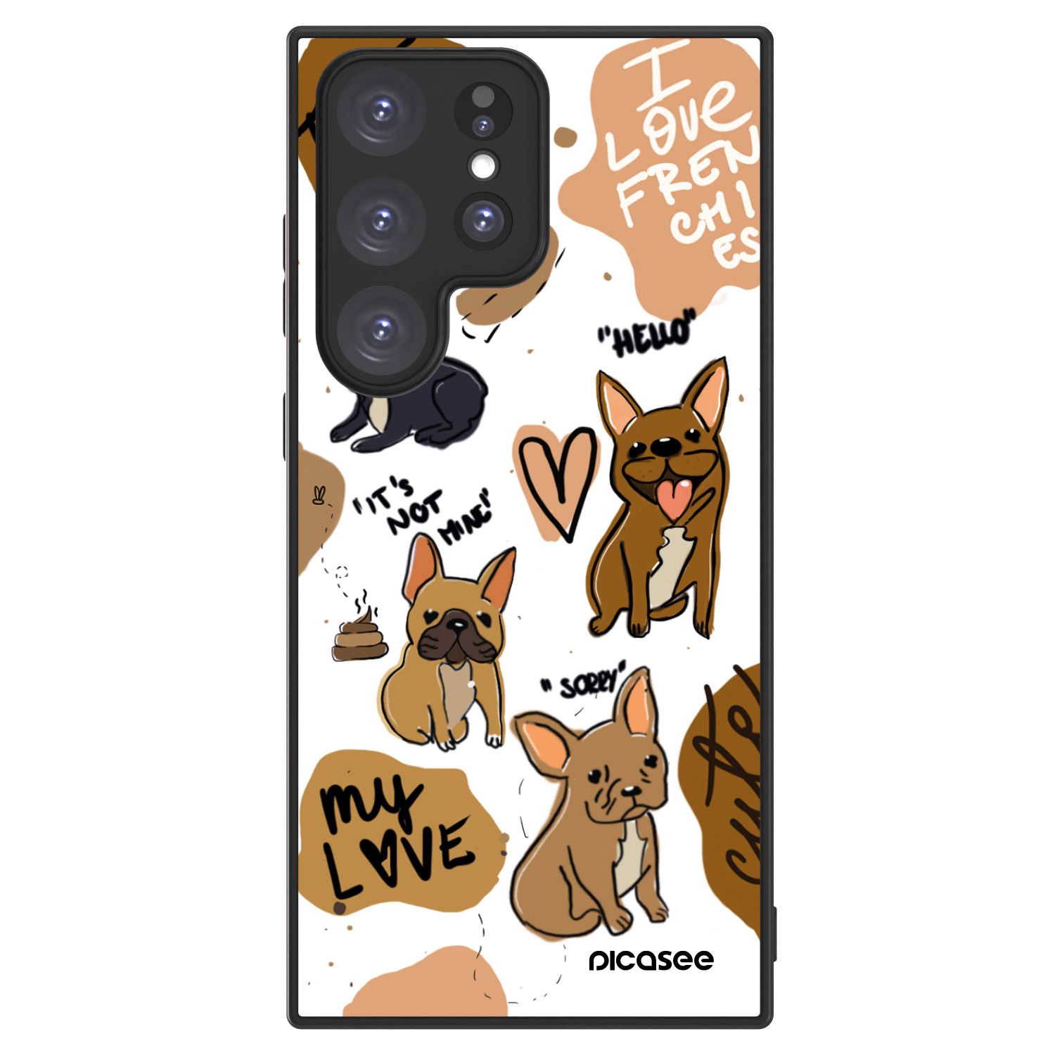Picasee ULTIMATE CASE für Samsung Galaxy S23 Ultra 5G - Frenchies