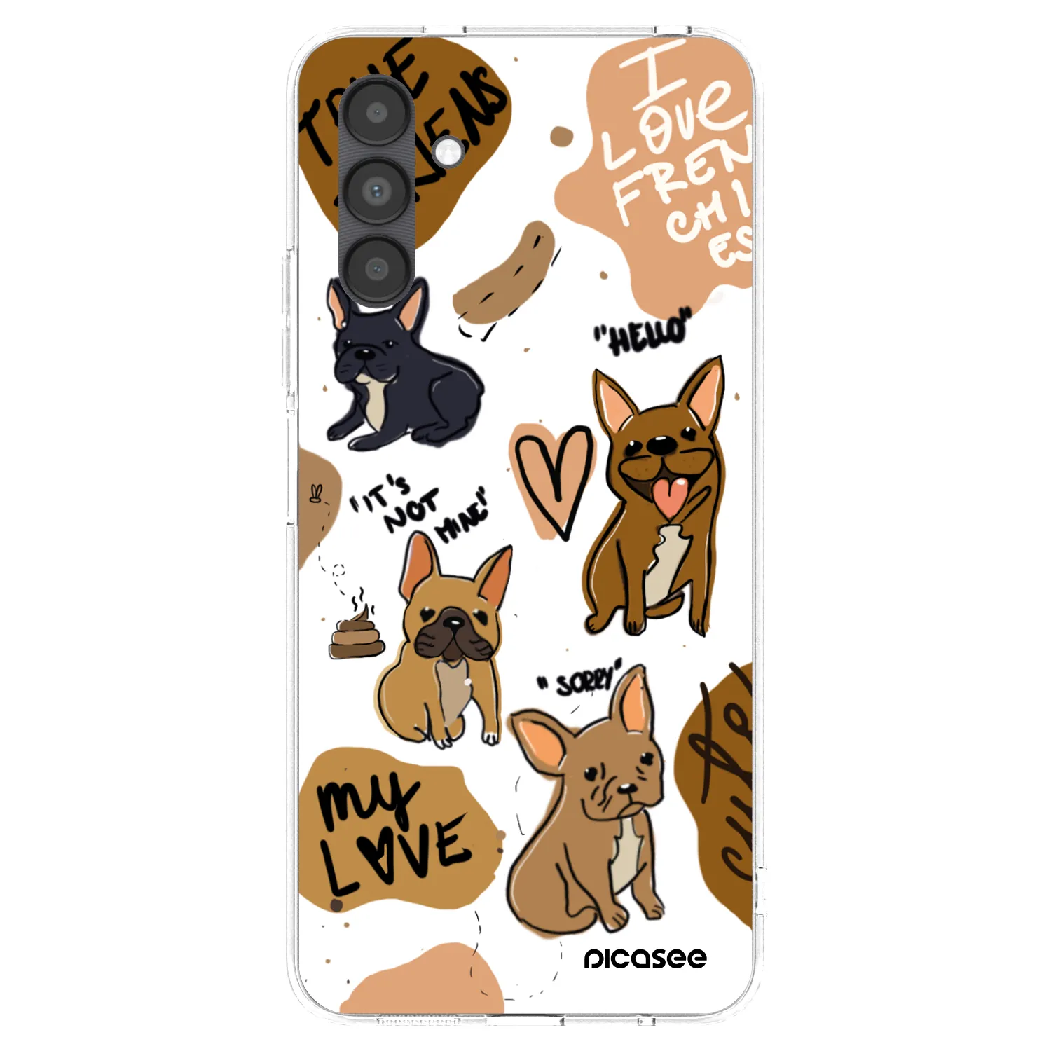 Picasee Samsung Galaxy A04s A047F Hülle - Transparentes Silikon - Frenchies