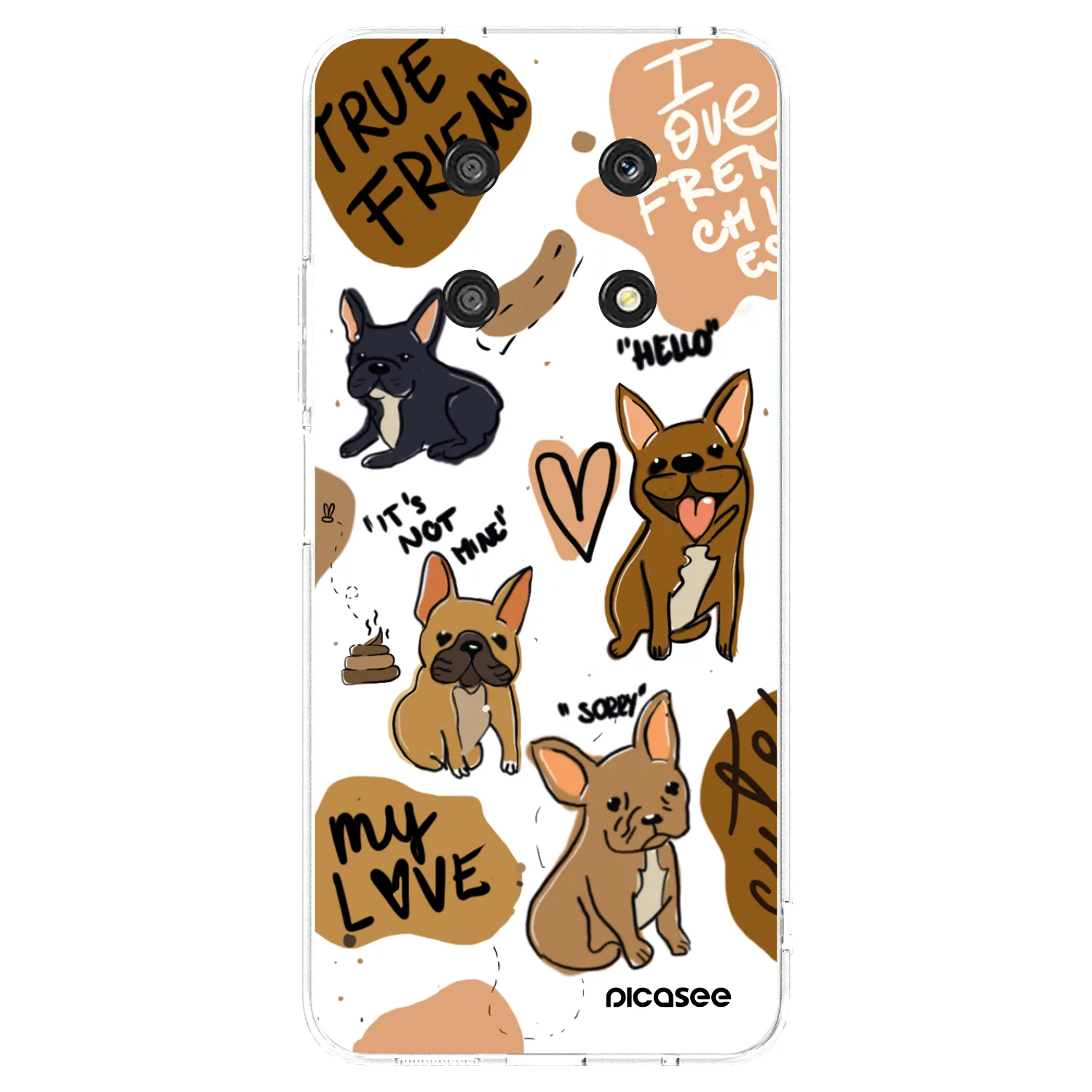 Picasee Honor Magic4 Lite 5G Hülle - Transparentes Silikon - Frenchies