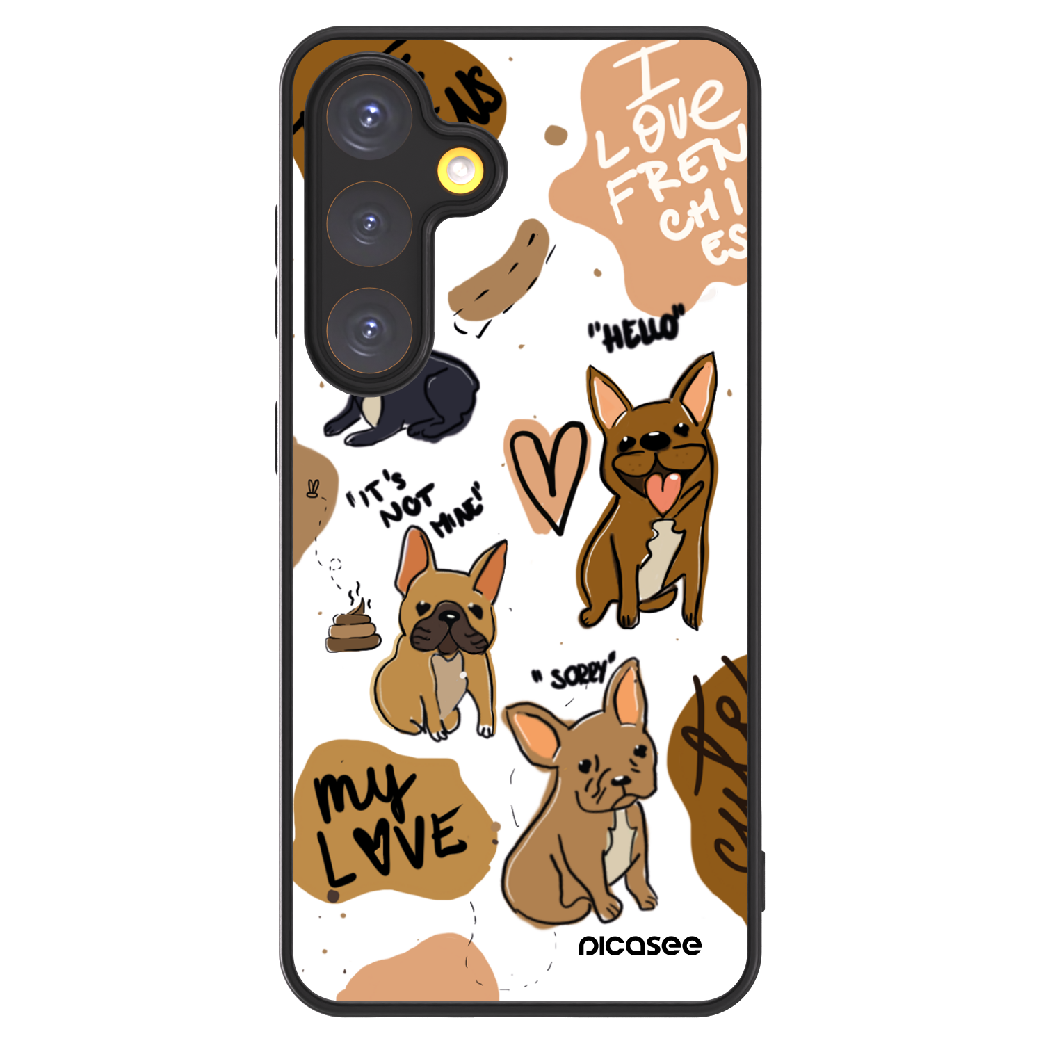 Picasee ULTIMATE CASE für Samsung Galaxy S24 S921B 5G - Frenchies