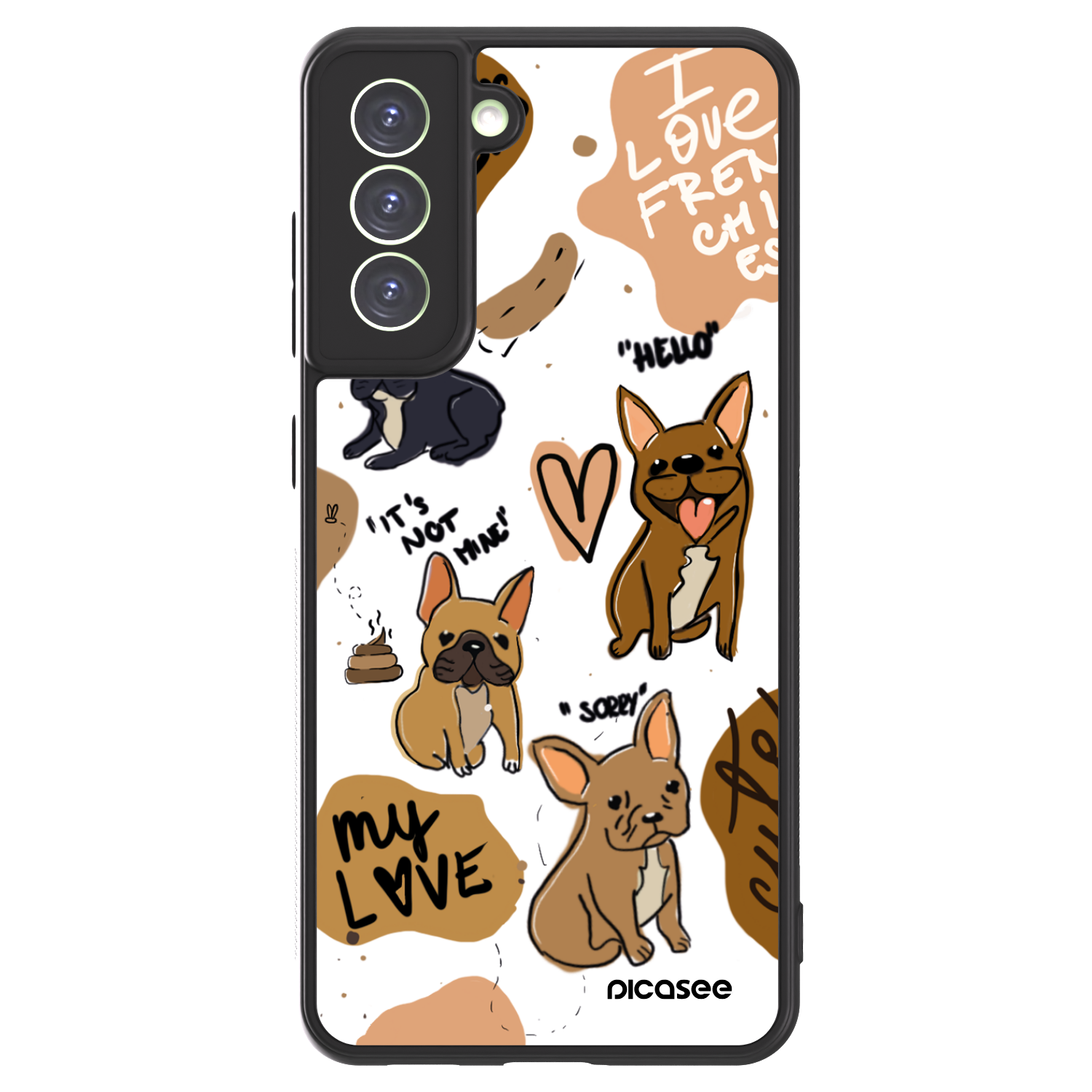Picasee ULTIMATE CASE PowerShare für Samsung Galaxy S21 FE 5G - Frenchies