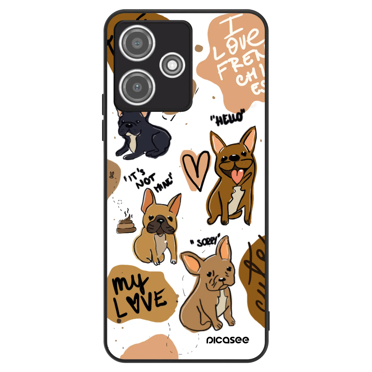 Picasee ULTIMATE CASE für Xiaomi Redmi 12 5G - Frenchies