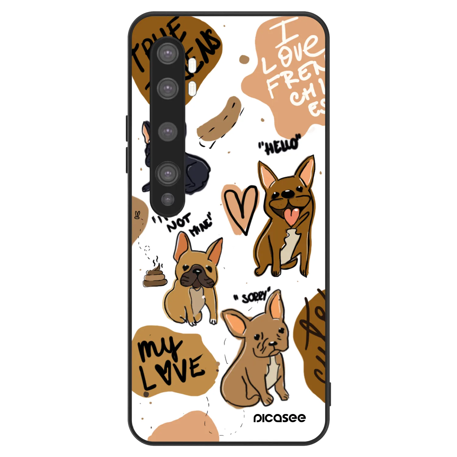 Picasee ULTIMATE CASE für Xiaomi Mi Note 10 (Pro) - Frenchies