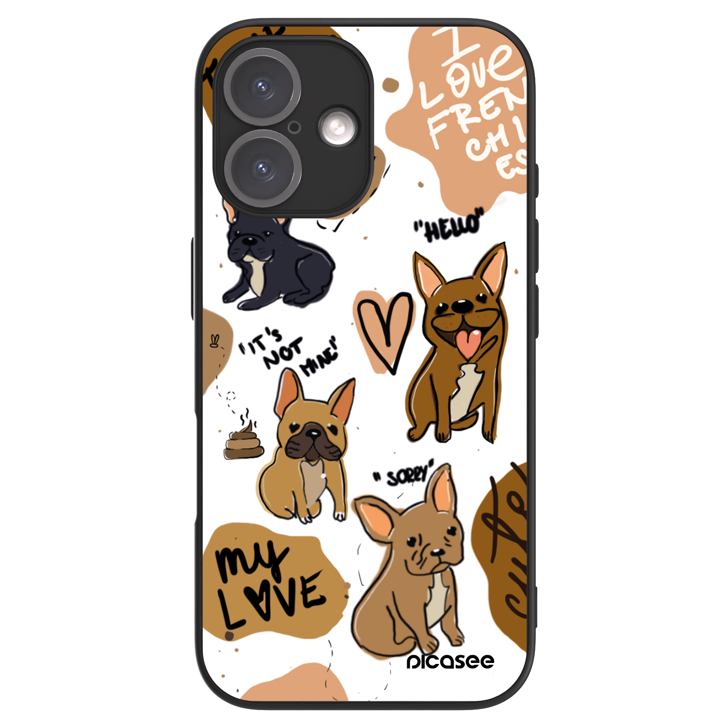 Picasee ULTIMATE CASE MagSafe für Apple iPhone 16 - Frenchies