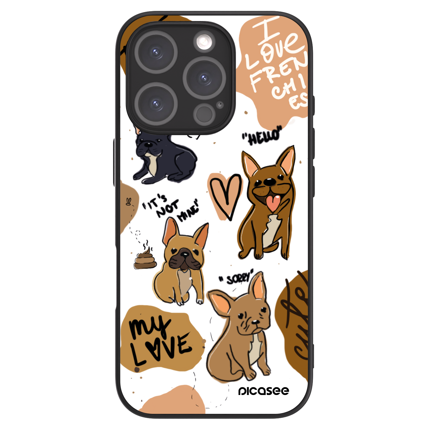 Picasee ULTIMATE CASE für Apple iPhone 16 Pro - Frenchies