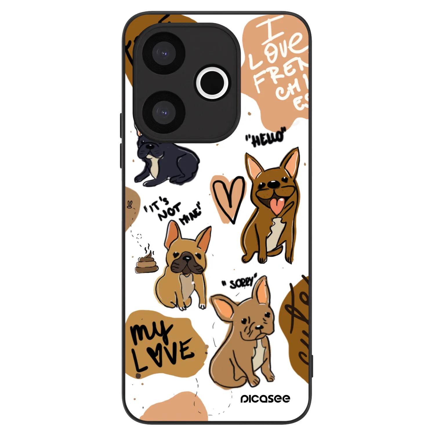 Picasee ULTIMATE CASE für Xiaomi Redmi 13 4G - Frenchies