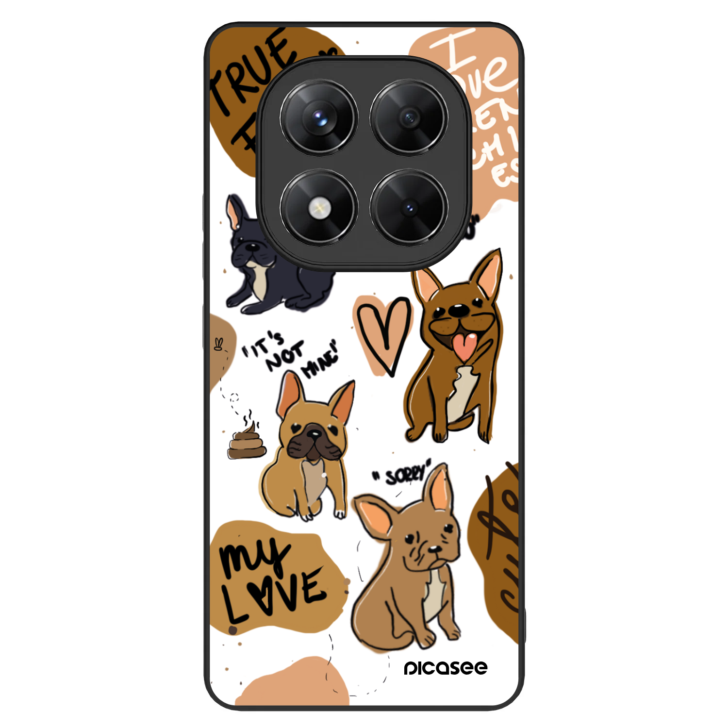 Picasee ULTIMATE CASE für Xiaomi Redmi Note 14 Pro 5G - Frenchies