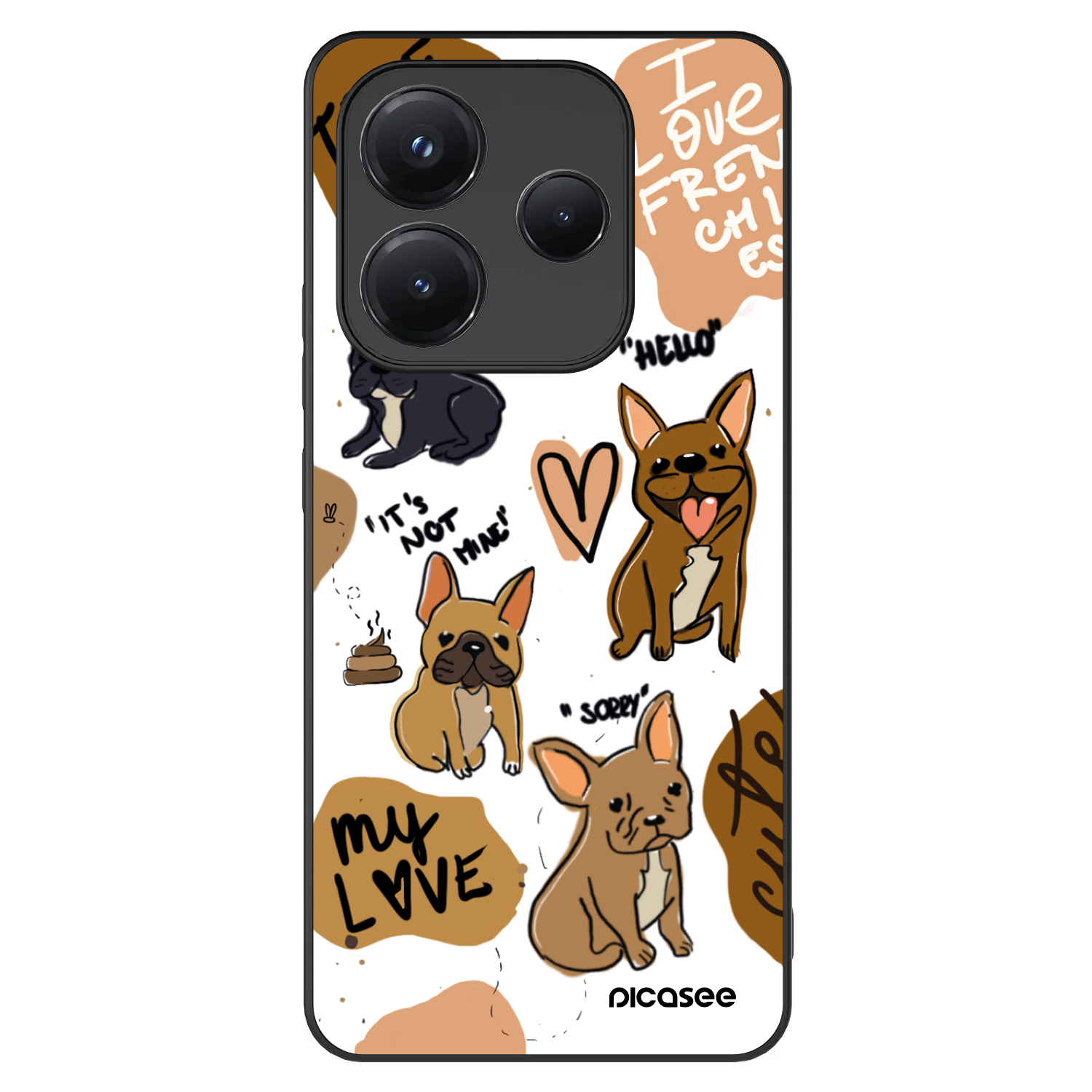 Picasee ULTIMATE CASE für Xiaomi Redmi Note 14 5G - Frenchies