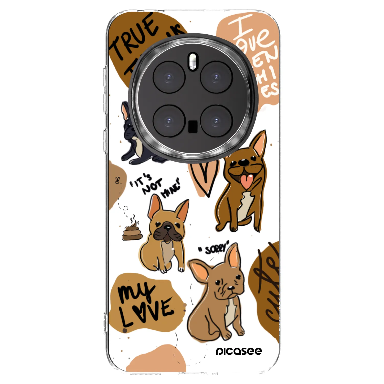 Picasee Honor Magic7 Pro 5G Hülle - Transparentes Silikon - Frenchies