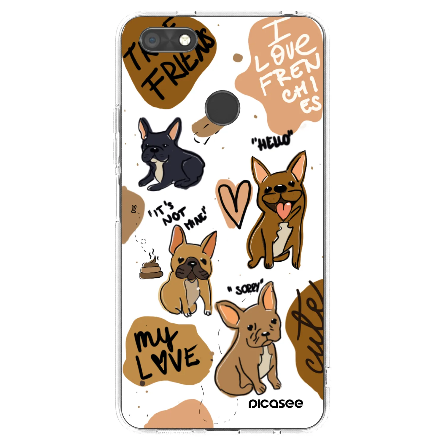 Picasee Huawei P9 Lite Mini Hülle - Transparentes Silikon - Frenchies