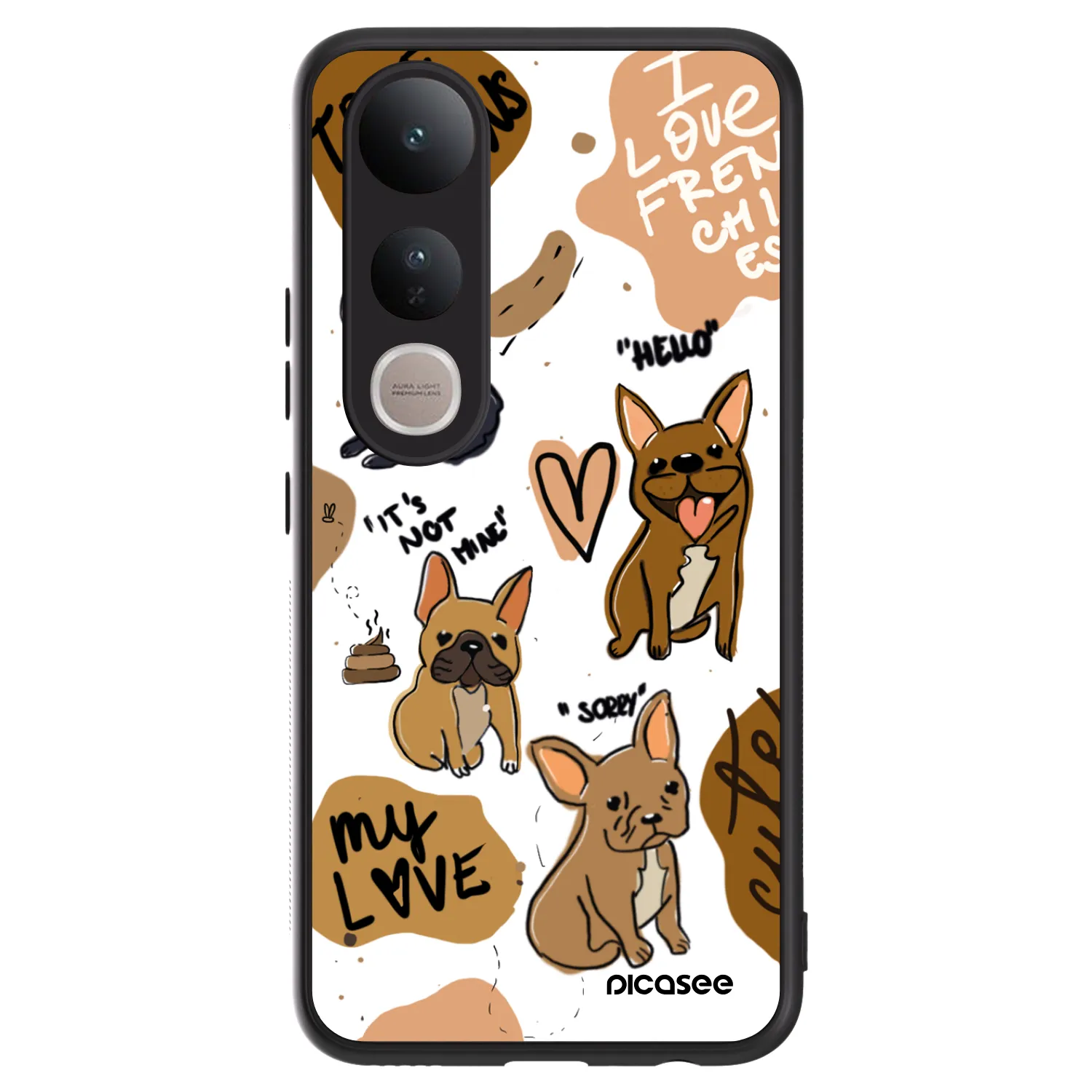 Picasee ULTIMATE CASE für Vivo V50 Lite 5G - Frenchies