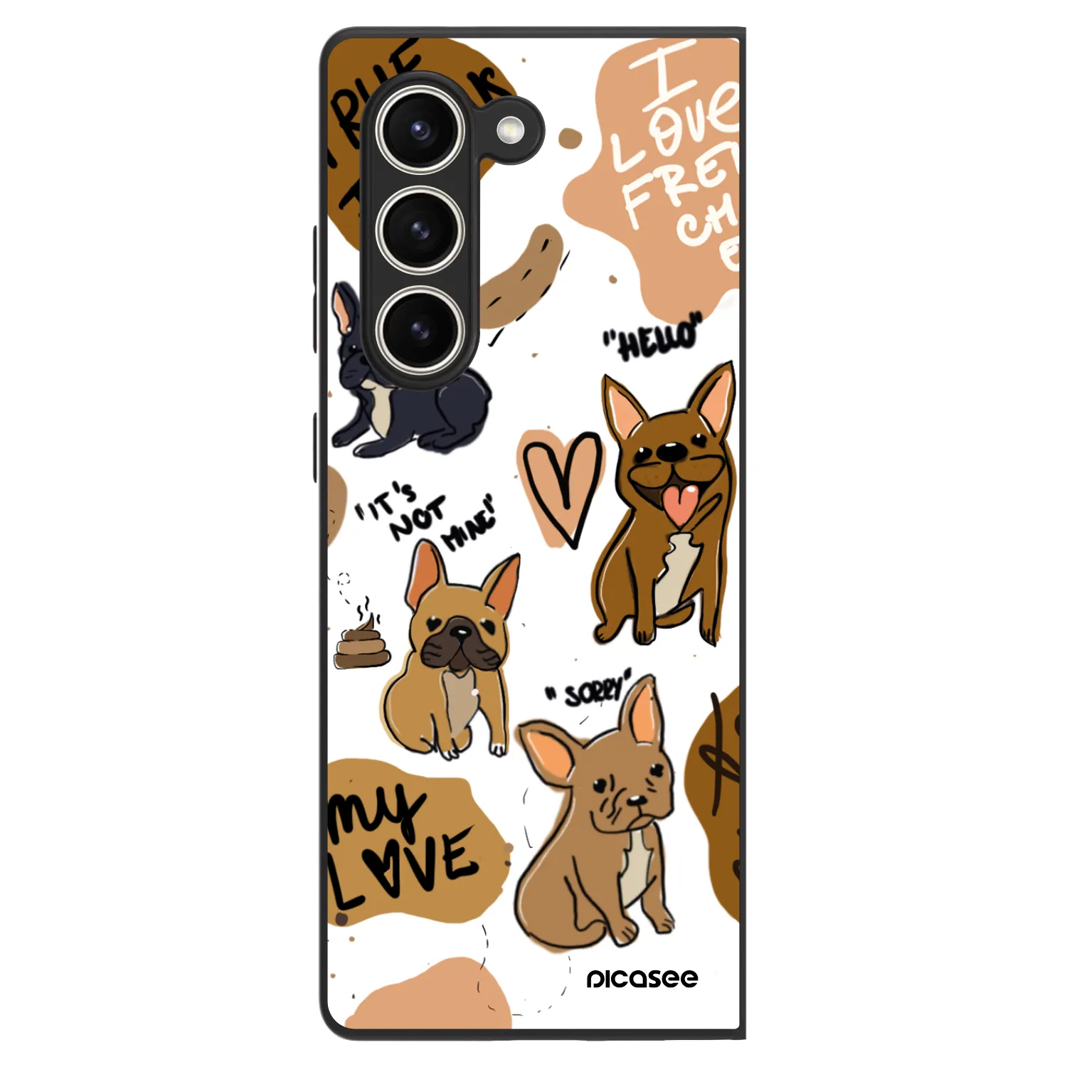 Picasee ULTIMATE CASE für Samsung Galaxy Z Fold5 5G - Frenchies